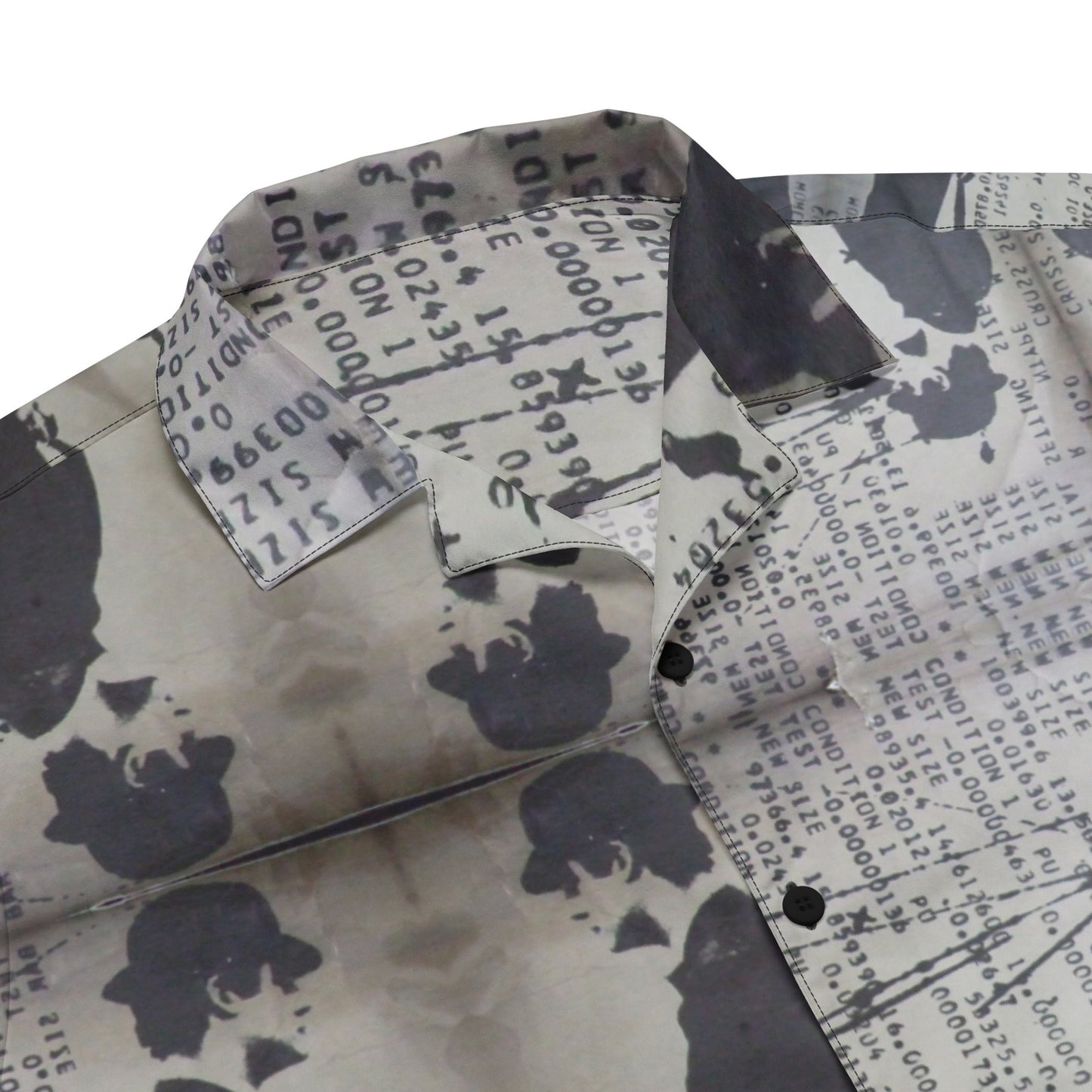 Peter Kennard City Gent unisex button shirt, corporate power and war photomontage, Pen vs Sword