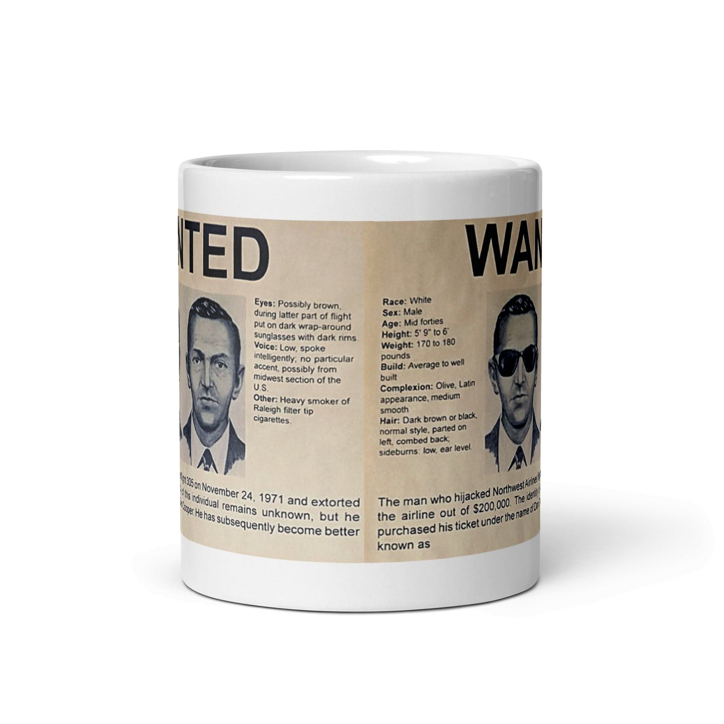 D.B. Cooper Wanted Poster Mug - Propaganda Department