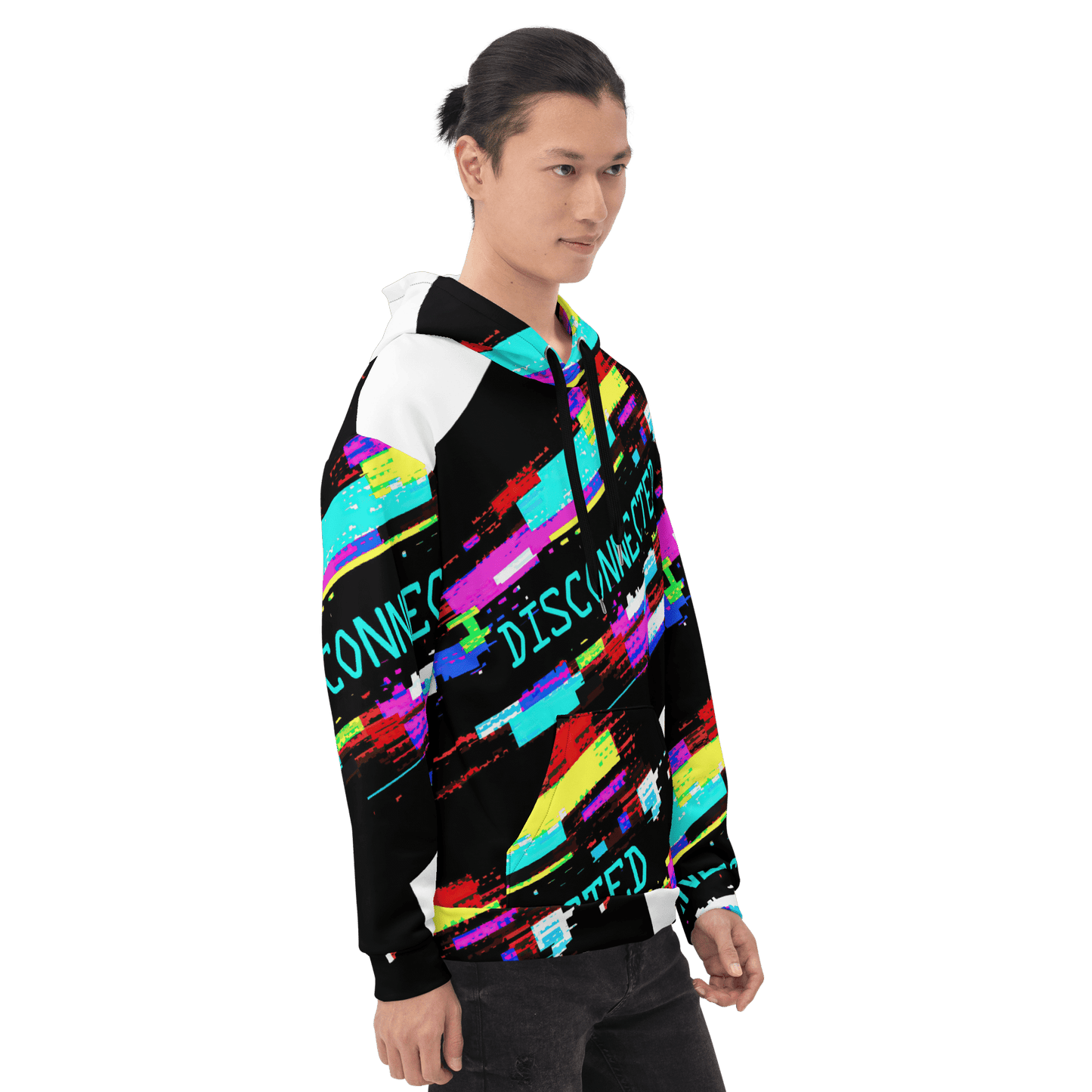 Disconnected - Computer Glitch pattern Unisex Hoodie - Propaganda Department
