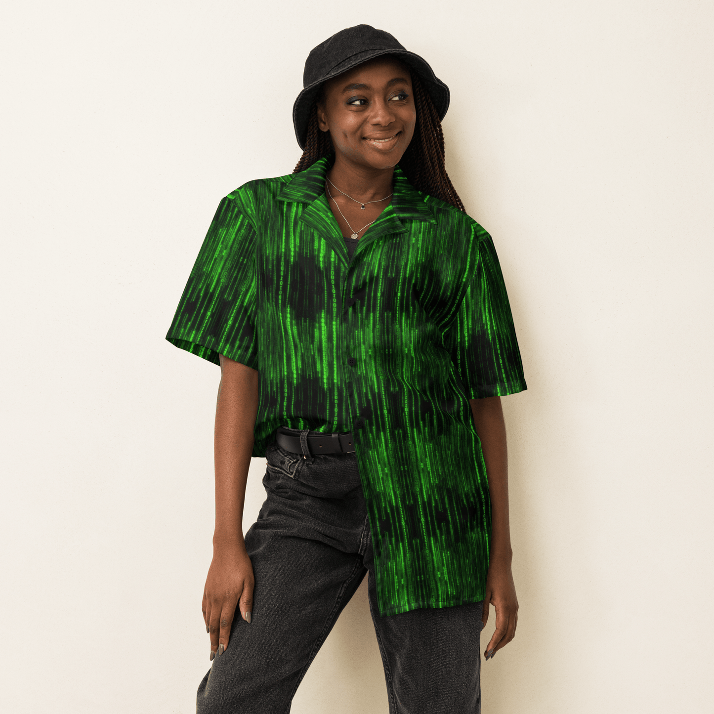 Falling Code - Unisex button shirt - Propaganda Department