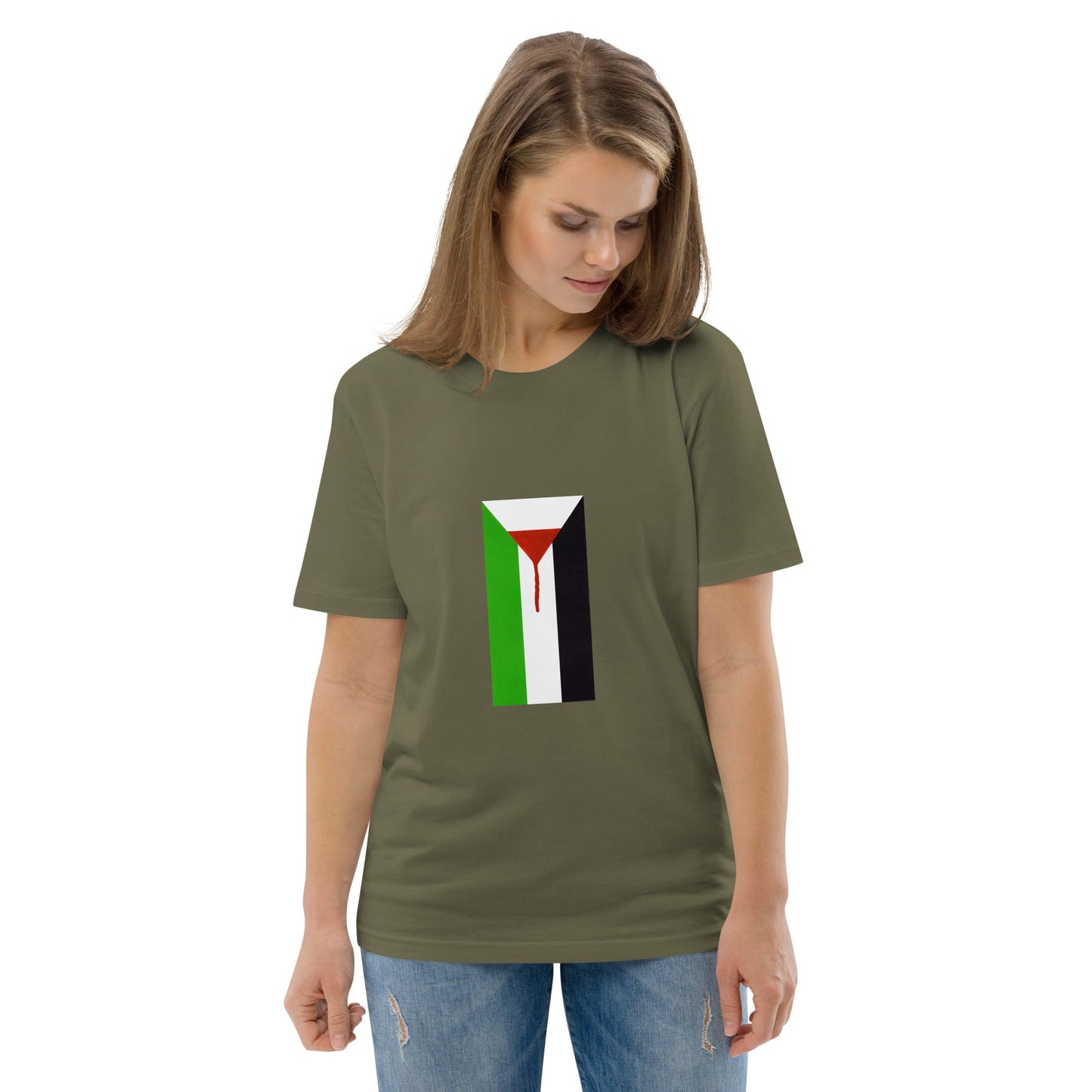 Peter Kennard Palestine 2023 Gaza Strip organic cotton t-shirt, solidarity with Palestine