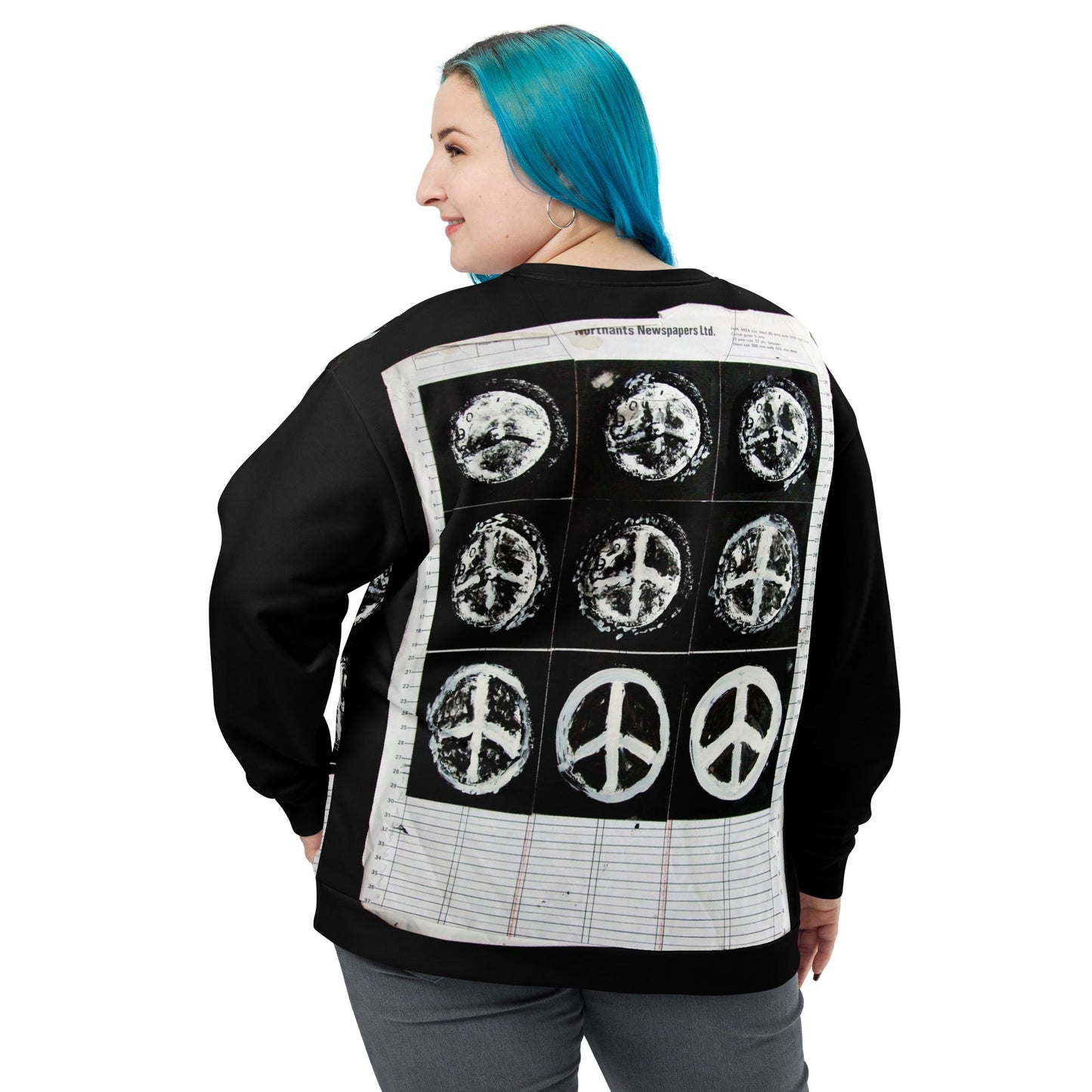 All - over print Hiroshima Clock - Unisex Sweatshirt - Propaganda Department