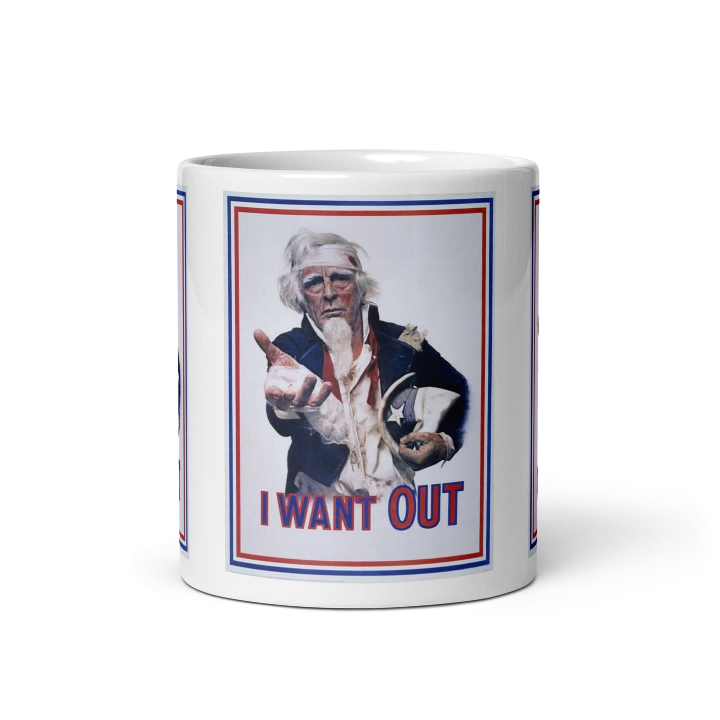I Want Out - Uncle Sam mug - Propaganda Department