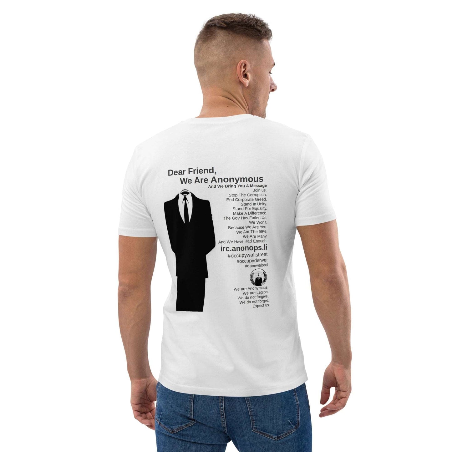 Anonymous 'For a Better World' - Unisex organic cotton t-shirt - Propaganda Department