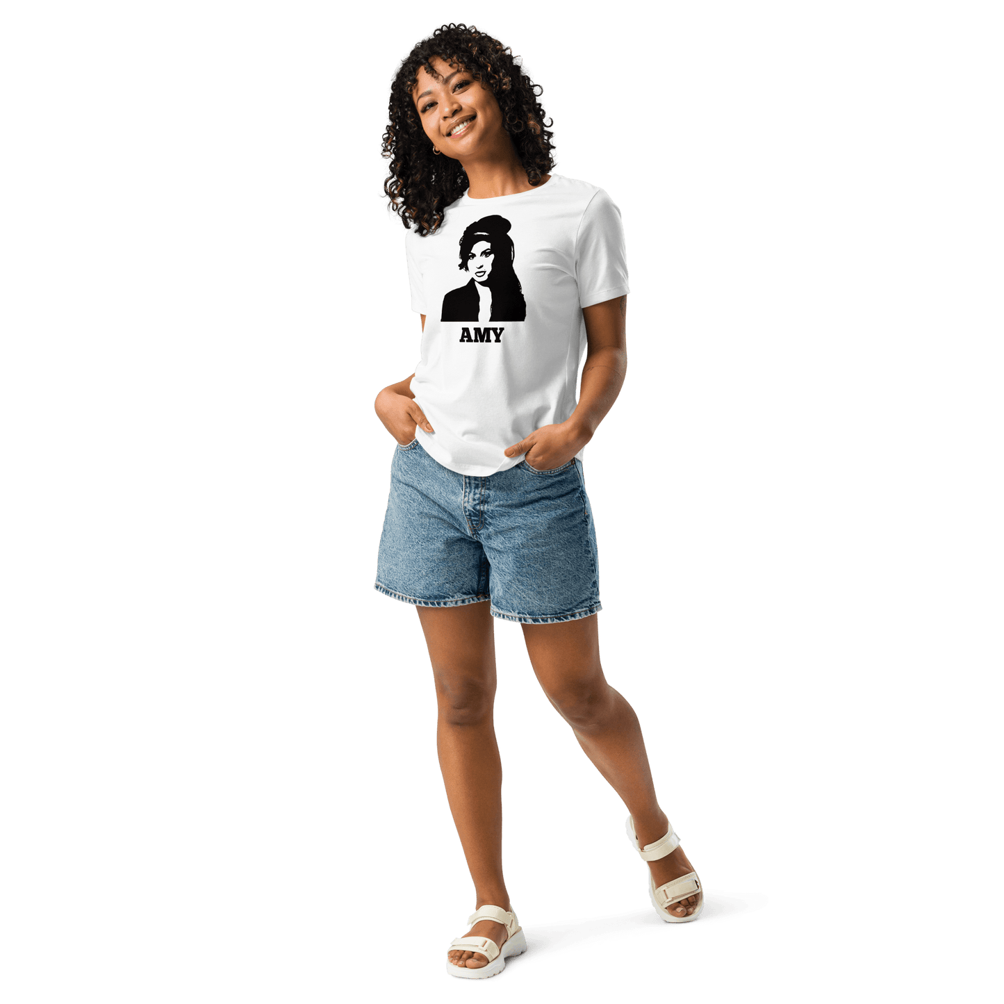 Amy - Amy Winehouse Women's Relaxed T-Shirt - Propaganda Department