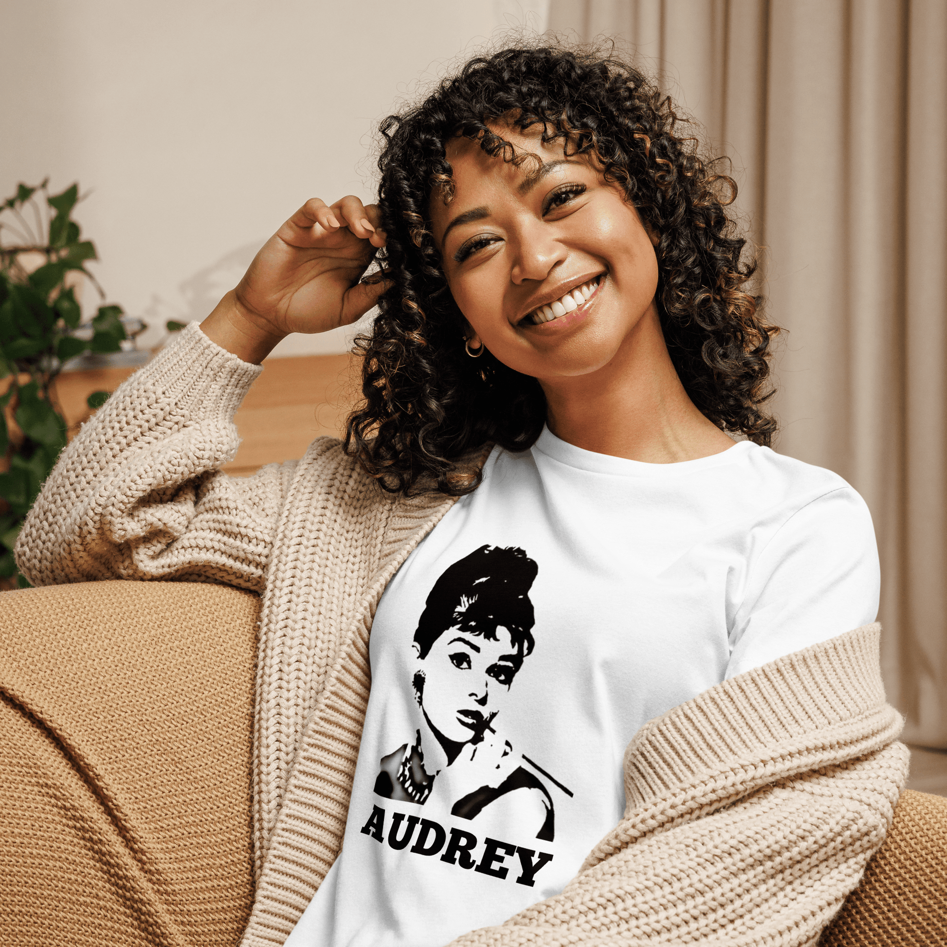 Audrey - Audrey Hepburn Women's Relaxed T-Shirt - Propaganda Department