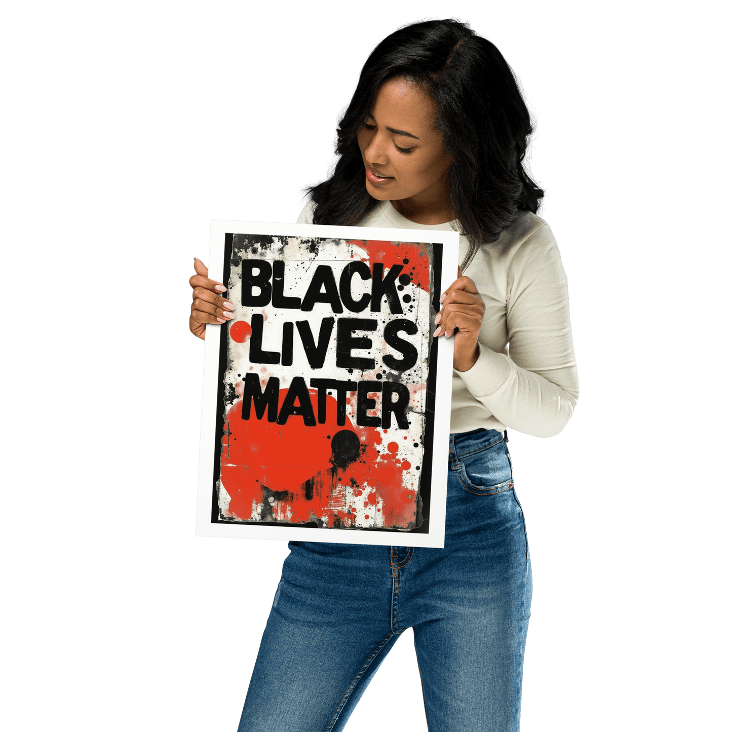 Black Lives Matter protest art print, BLM movement, Pen vs Sword Propaganda Department
