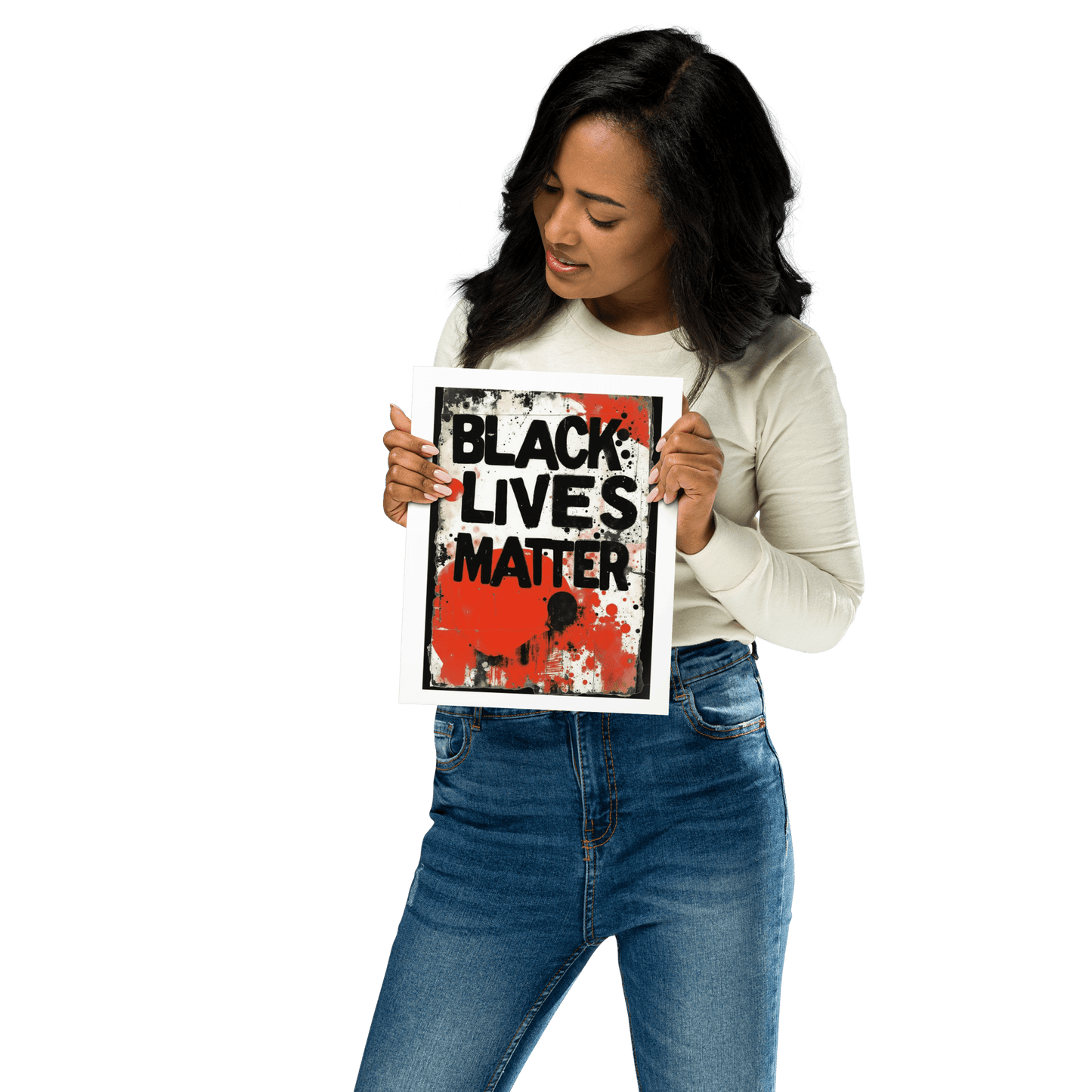 Black Lives Matter protest art print, BLM movement, Pen vs Sword Propaganda Department