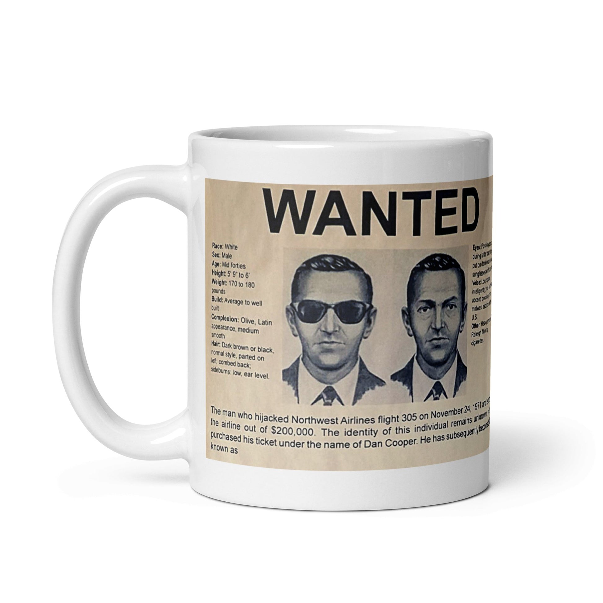 D.B. Cooper Wanted Poster Mug - Propaganda Department