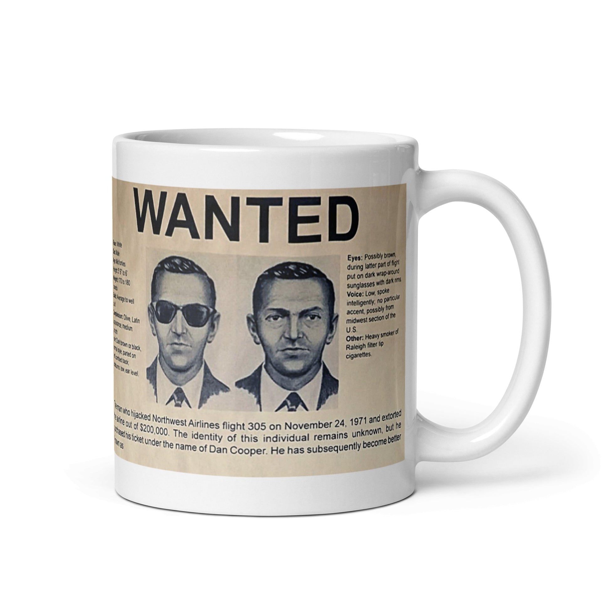 D.B. Cooper Wanted Poster Mug - Propaganda Department