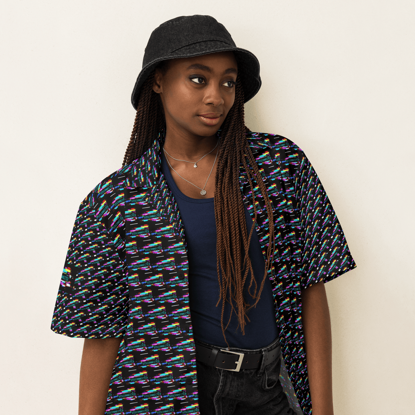Disconnected - All - Over Print Unisex button shirt - Propaganda Department