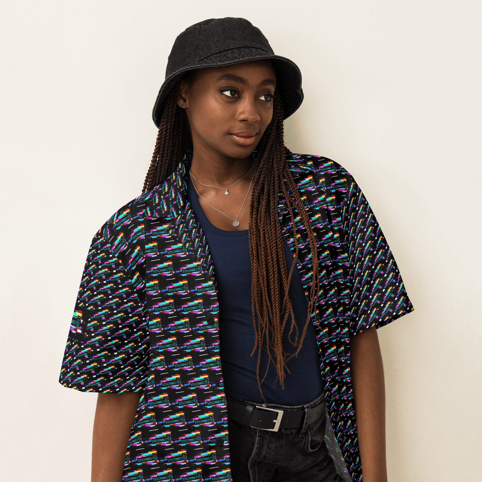 Disconnected - All - Over Print Unisex button shirt - Propaganda Department