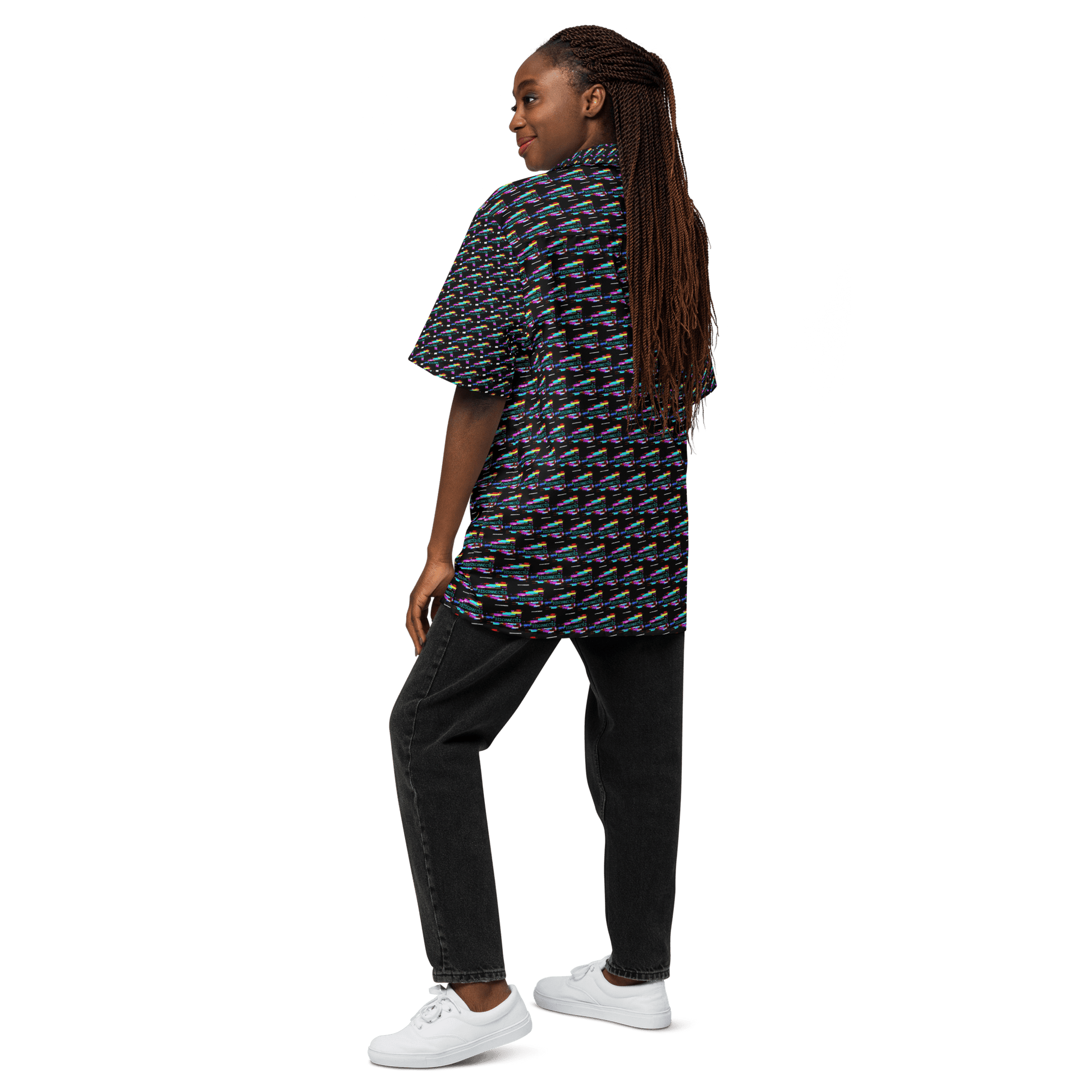 Disconnected - All - Over Print Unisex button shirt - Propaganda Department