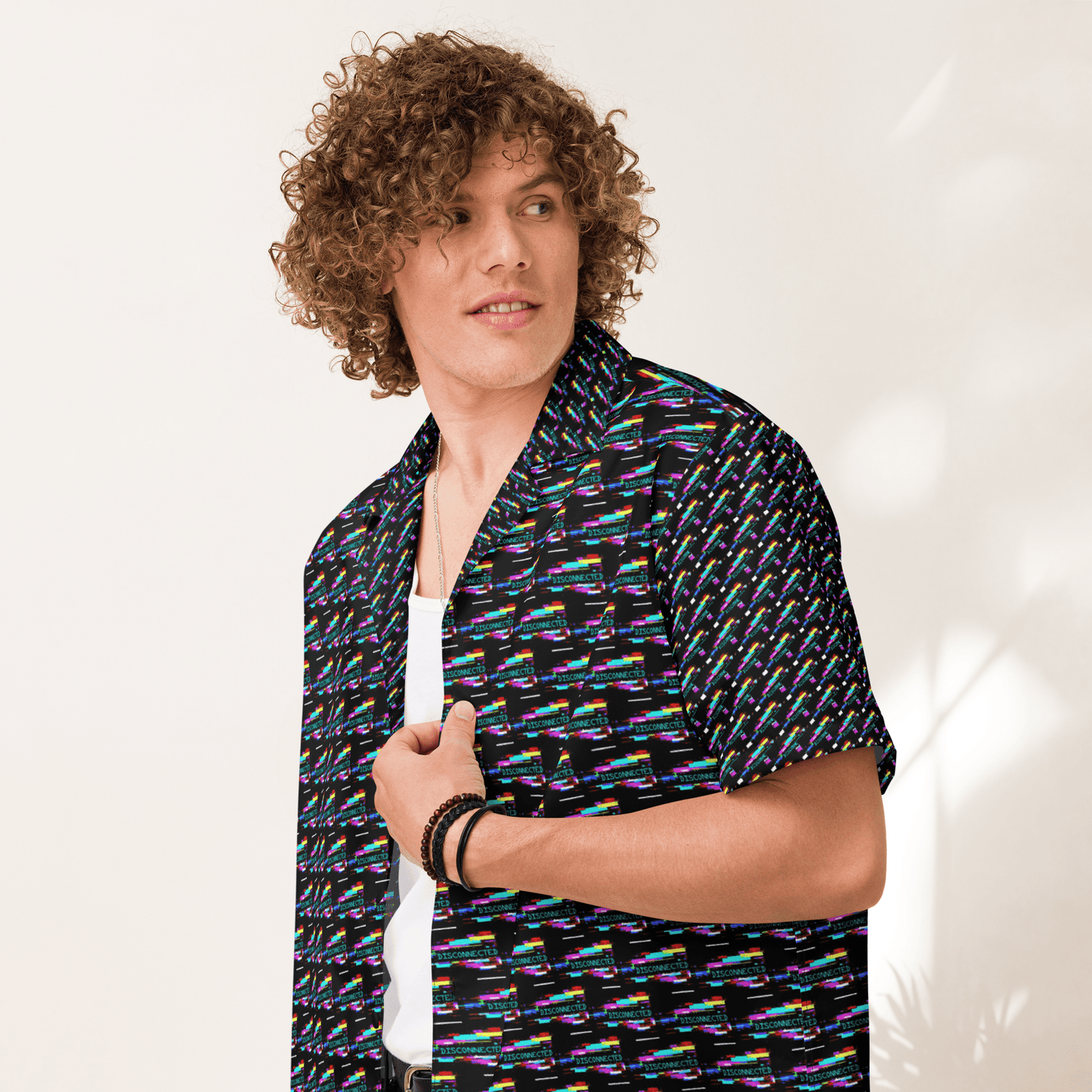 Disconnected - All - Over Print Unisex button shirt - Propaganda Department