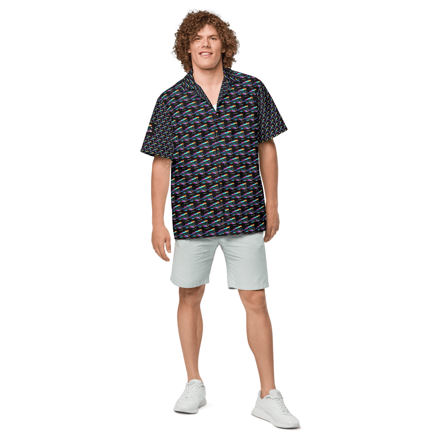 Disconnected - All - Over Print Unisex button shirt - Propaganda Department