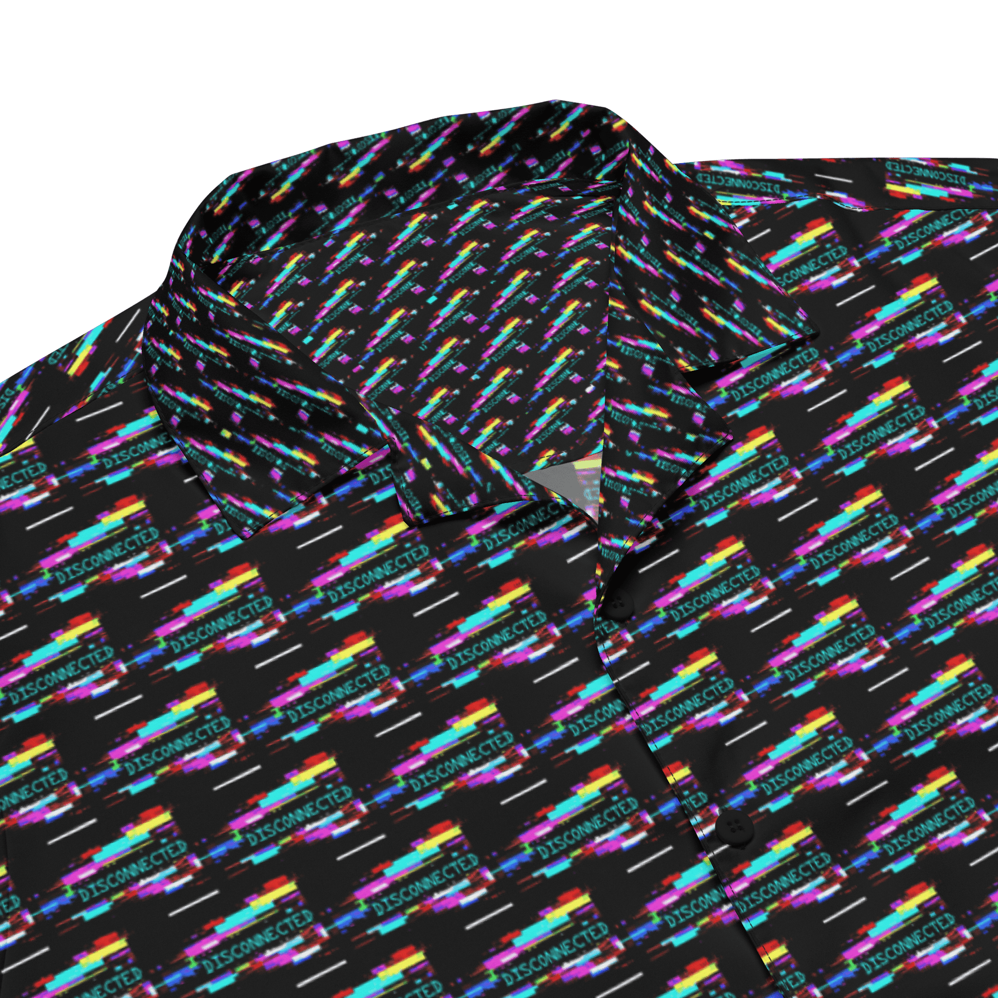 Disconnected - All - Over Print Unisex button shirt - Propaganda Department