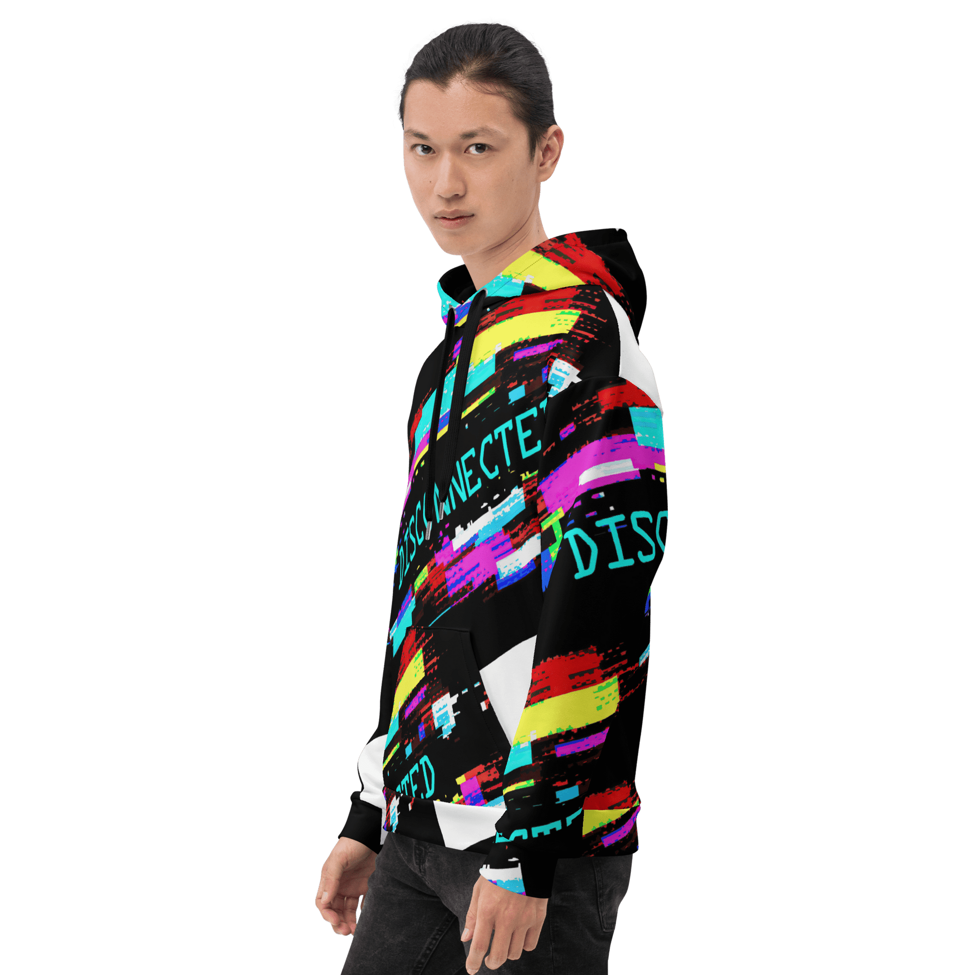 Disconnected - Computer Glitch pattern Unisex Hoodie - Propaganda Department