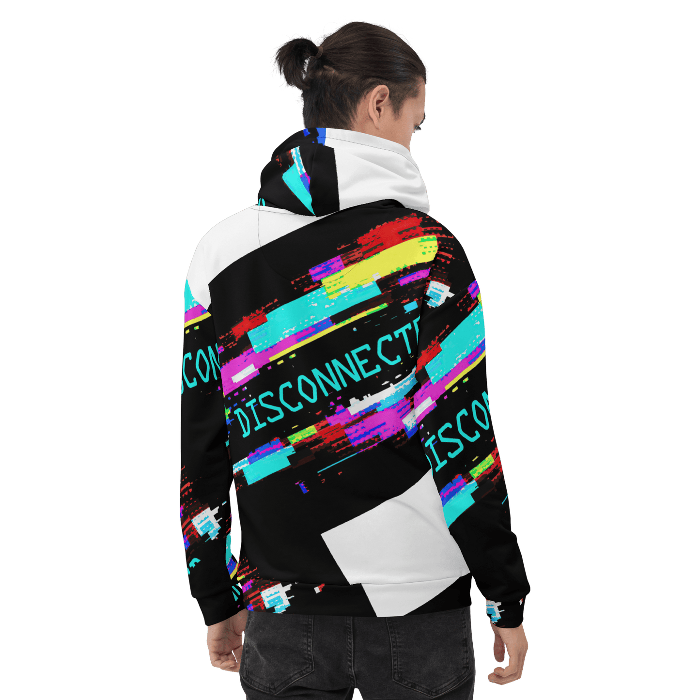 Disconnected - Computer Glitch pattern Unisex Hoodie - Propaganda Department
