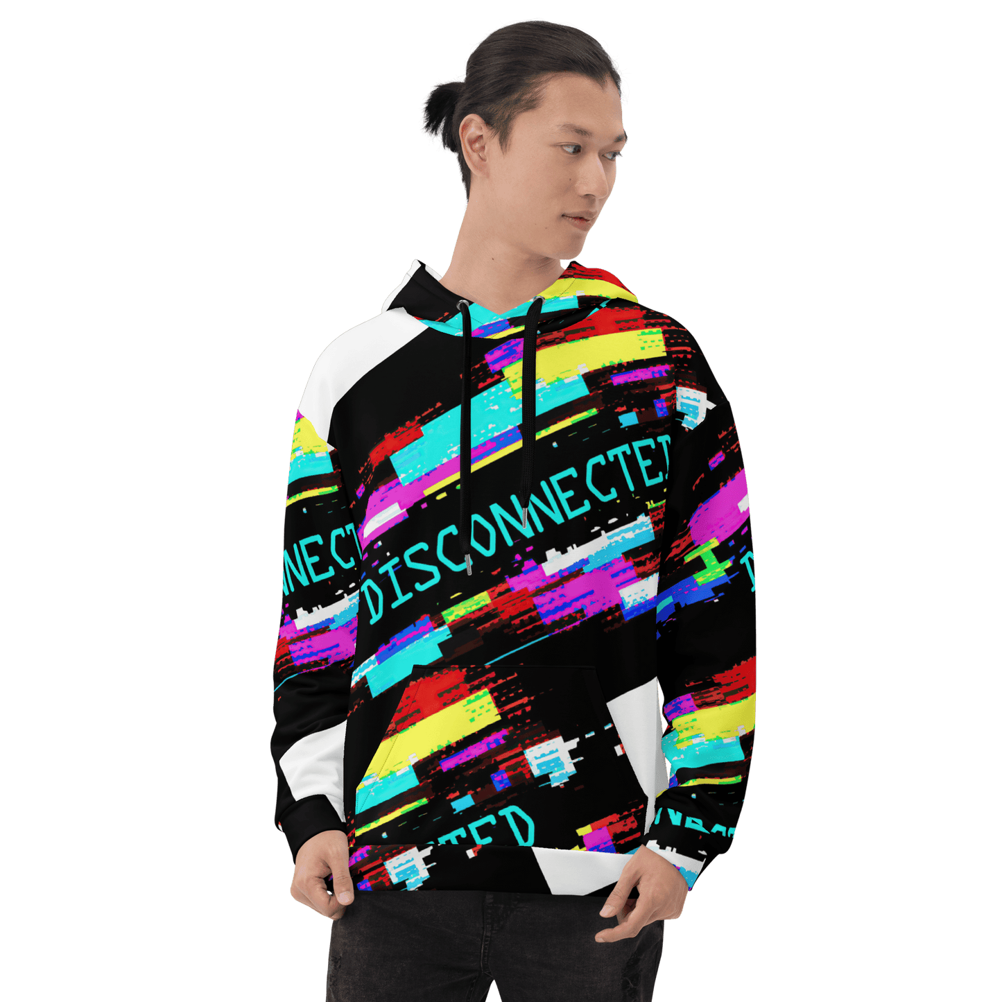 Disconnected - Computer Glitch pattern Unisex Hoodie - Propaganda Department