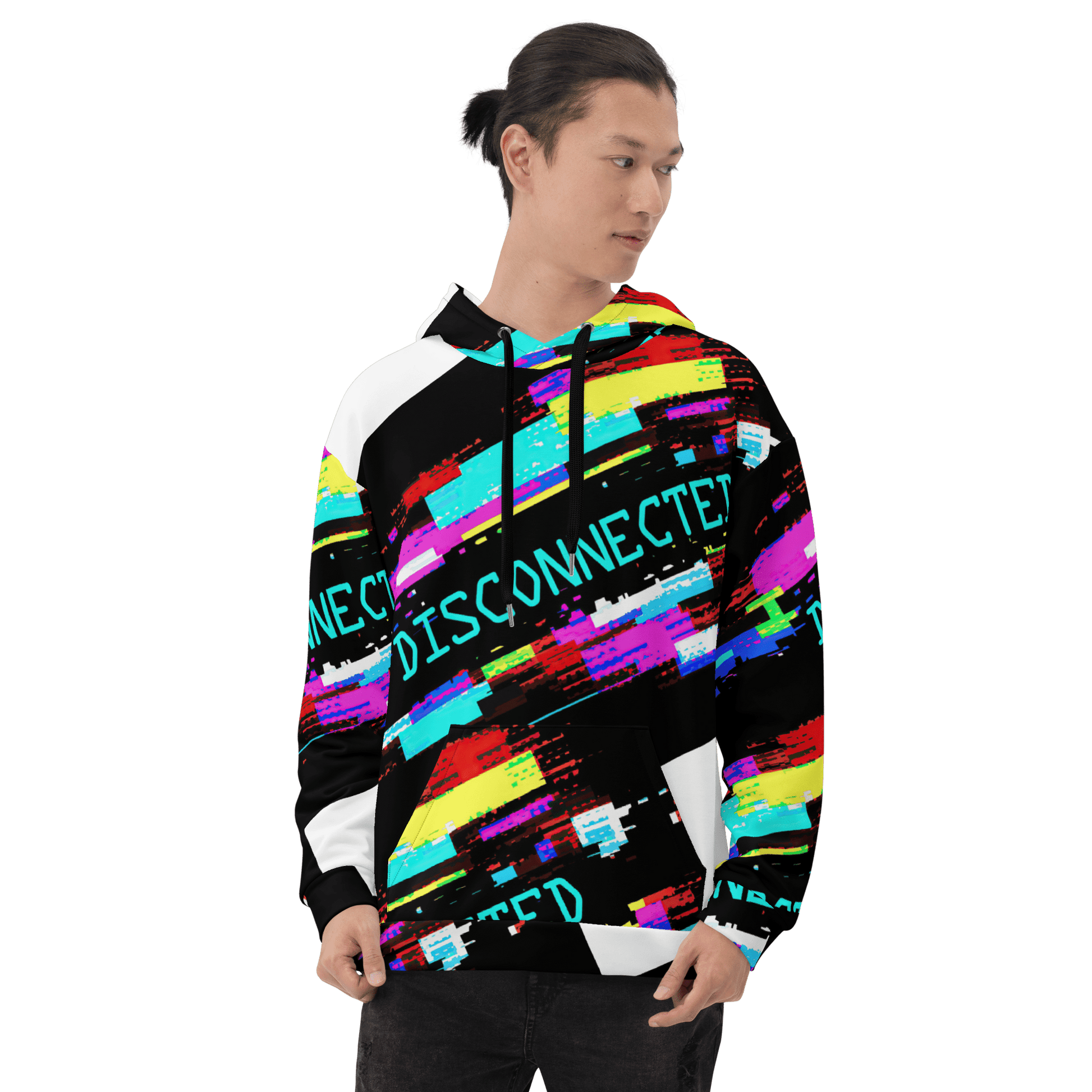 Disconnected - Computer Glitch pattern Unisex Hoodie - Propaganda Department