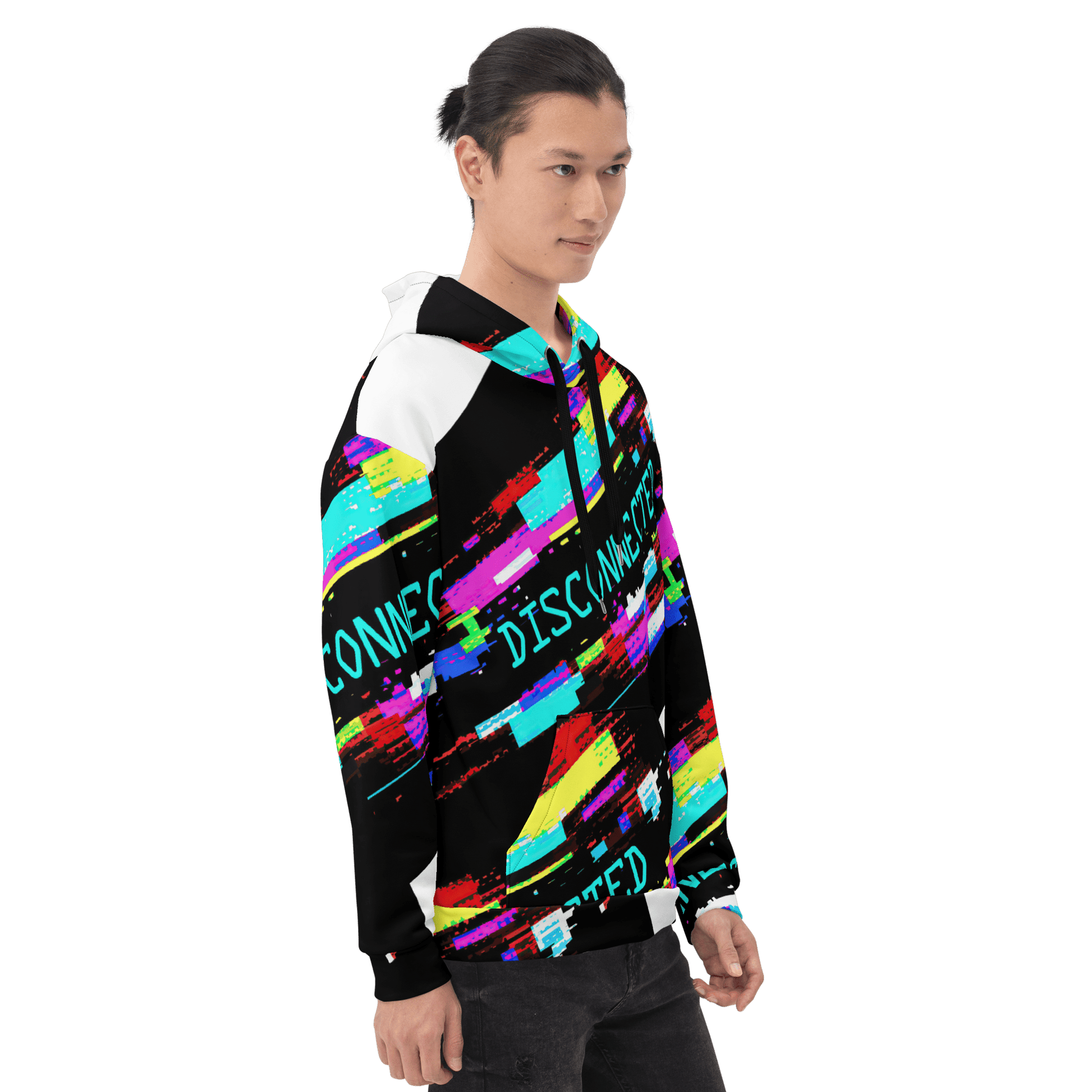 Disconnected - Computer Glitch pattern Unisex Hoodie - Propaganda Department