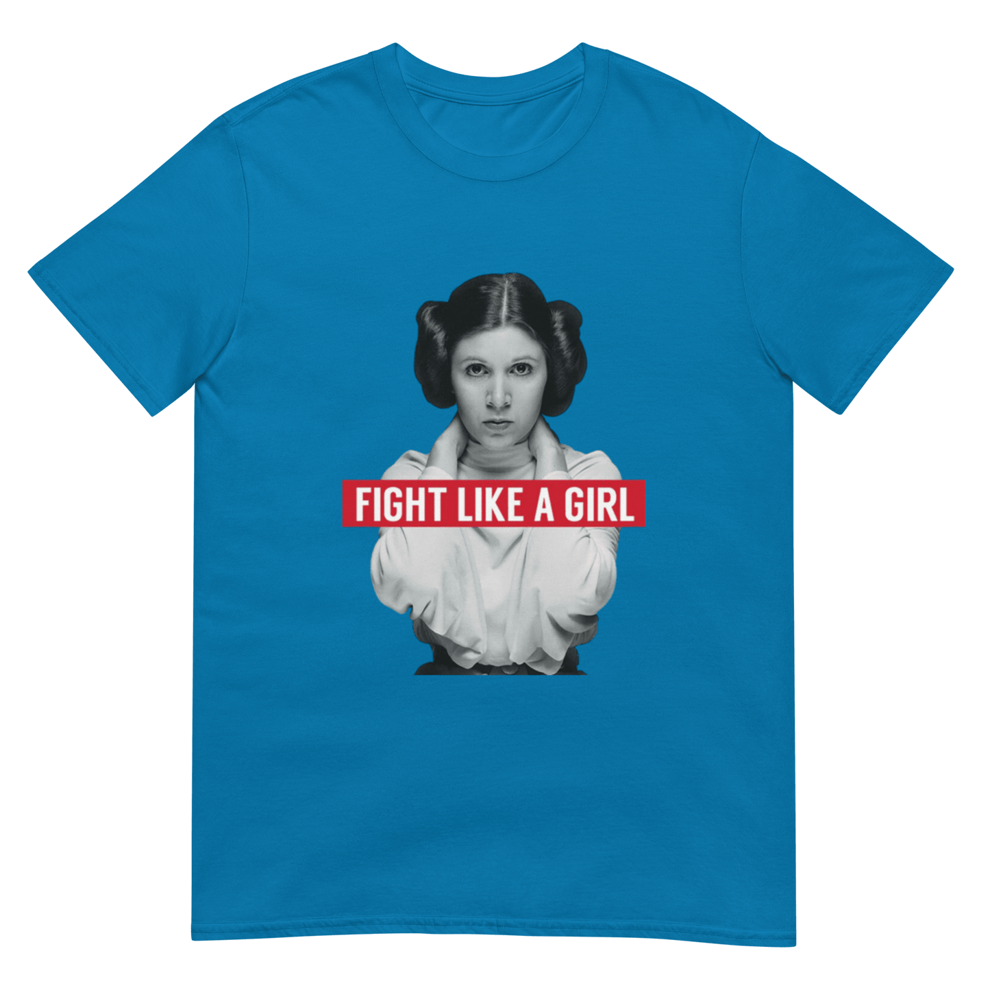 Fight Like a Girl - Princess Leia Short-Sleeve Unisex T-Shirt - Propaganda Department