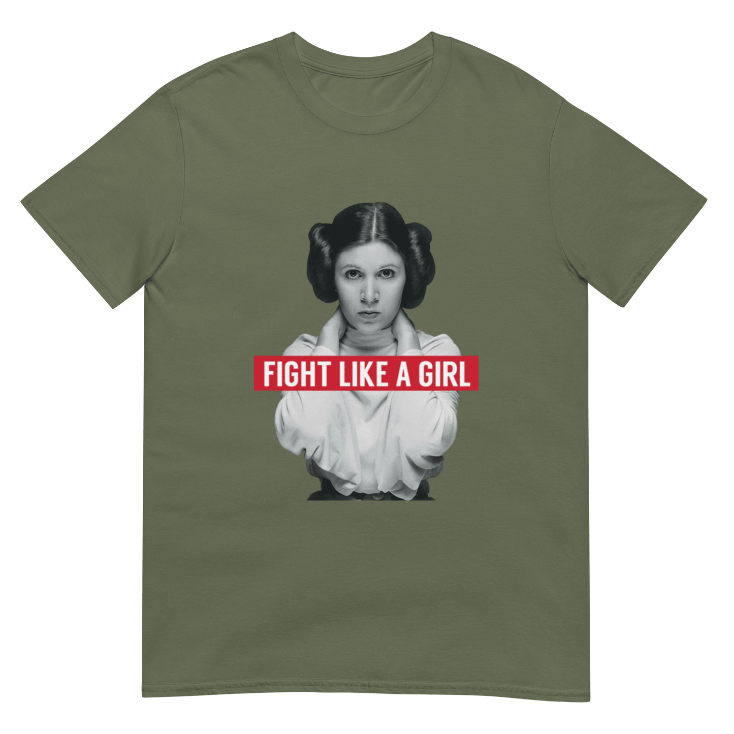 Fight Like a Girl - Princess Leia Short-Sleeve Unisex T-Shirt - Propaganda Department