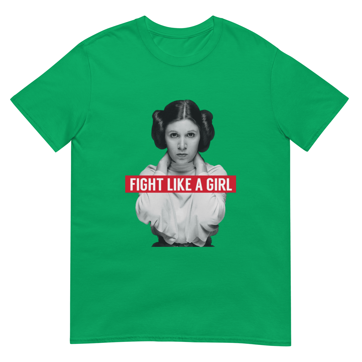 Fight Like a Girl - Princess Leia Short-Sleeve Unisex T-Shirt - Propaganda Department
