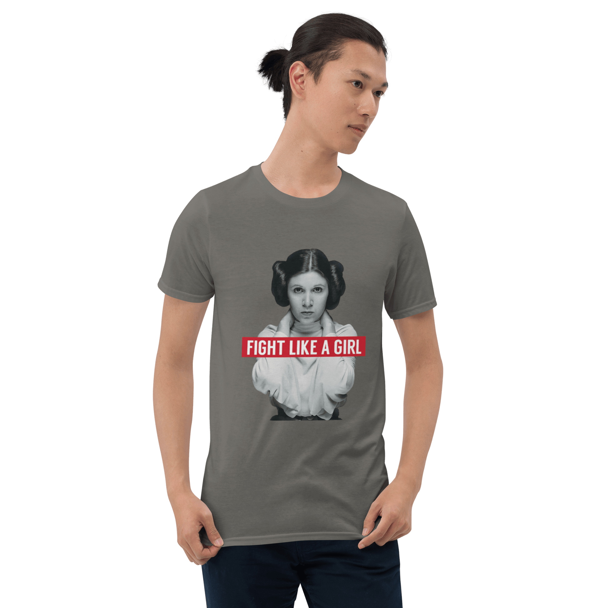 Fight Like a Girl - Princess Leia Short-Sleeve Unisex T-Shirt - Propaganda Department
