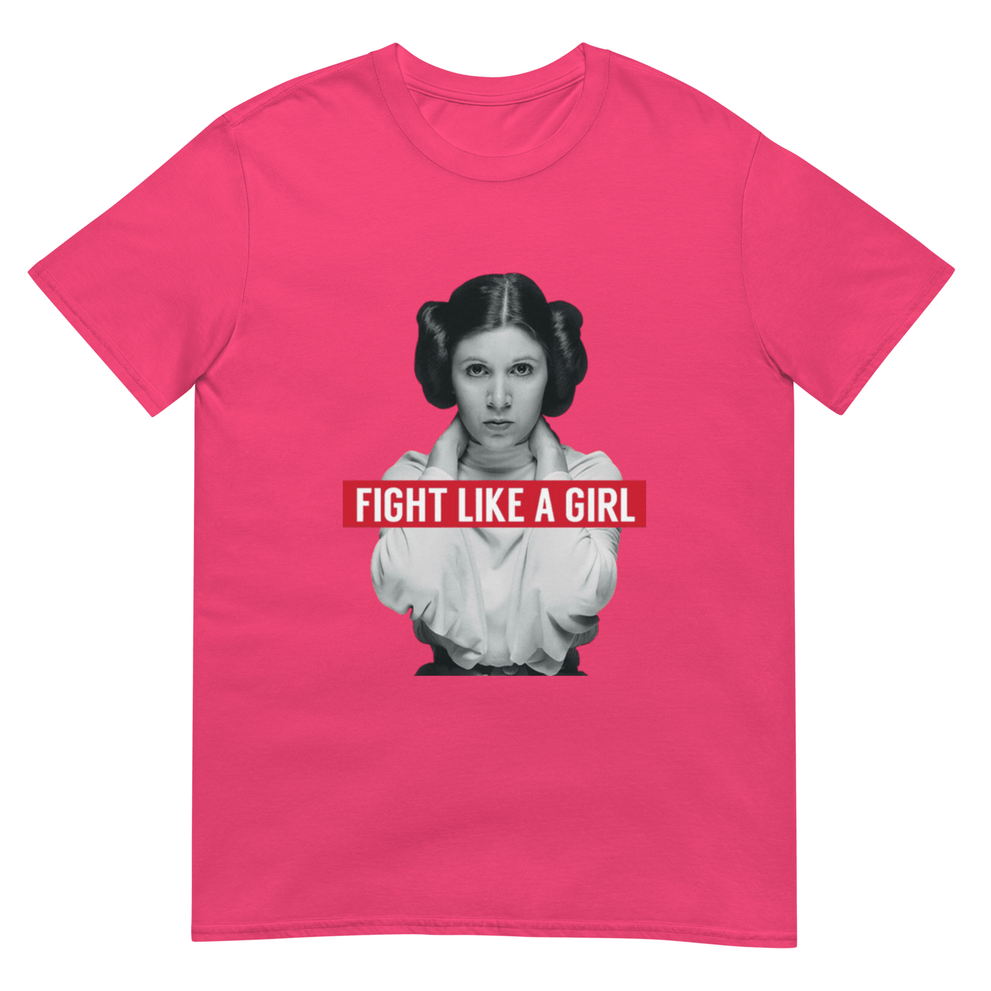 Fight Like a Girl - Princess Leia Short-Sleeve Unisex T-Shirt - Propaganda Department