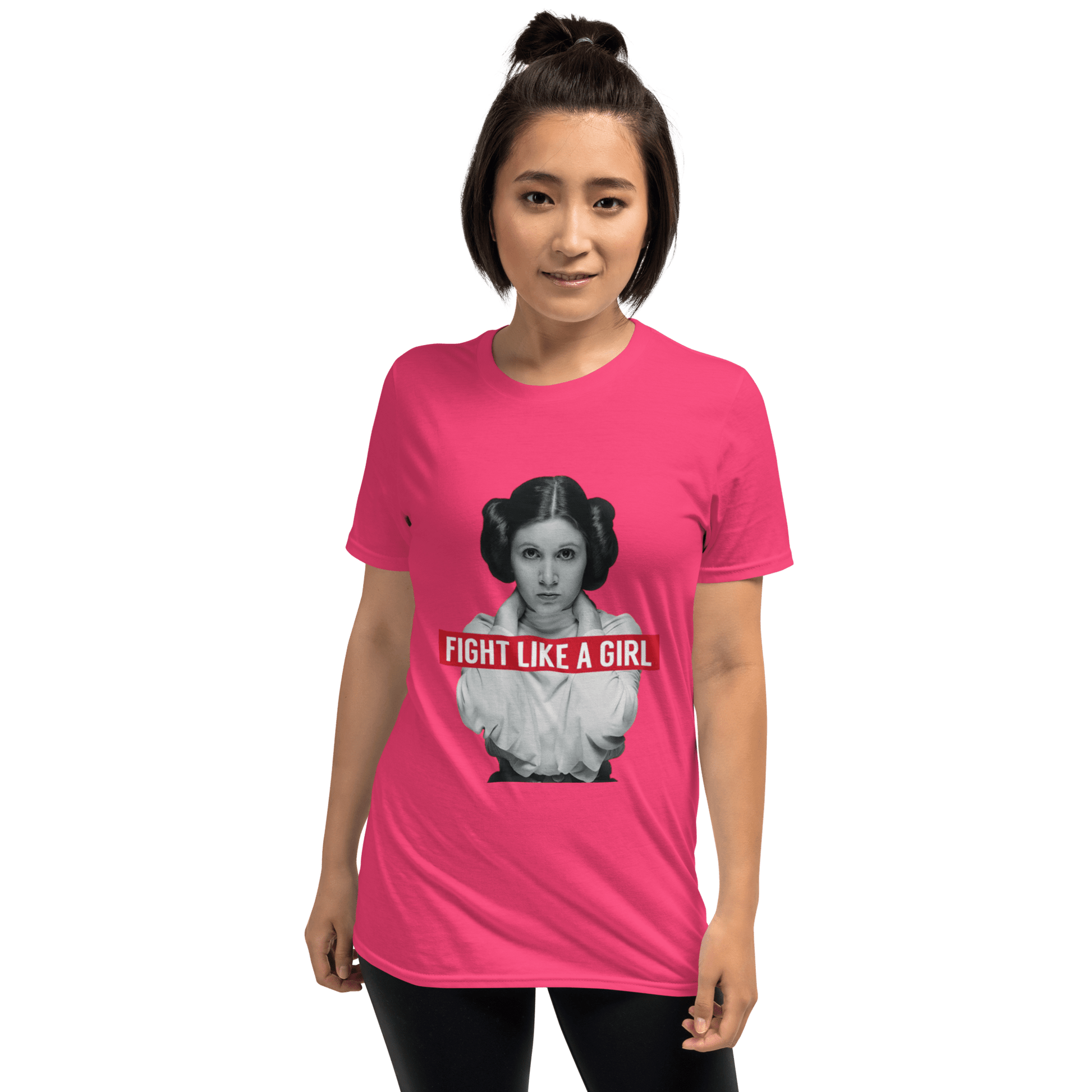 Fight Like a Girl - Princess Leia Short-Sleeve Unisex T-Shirt - Propaganda Department