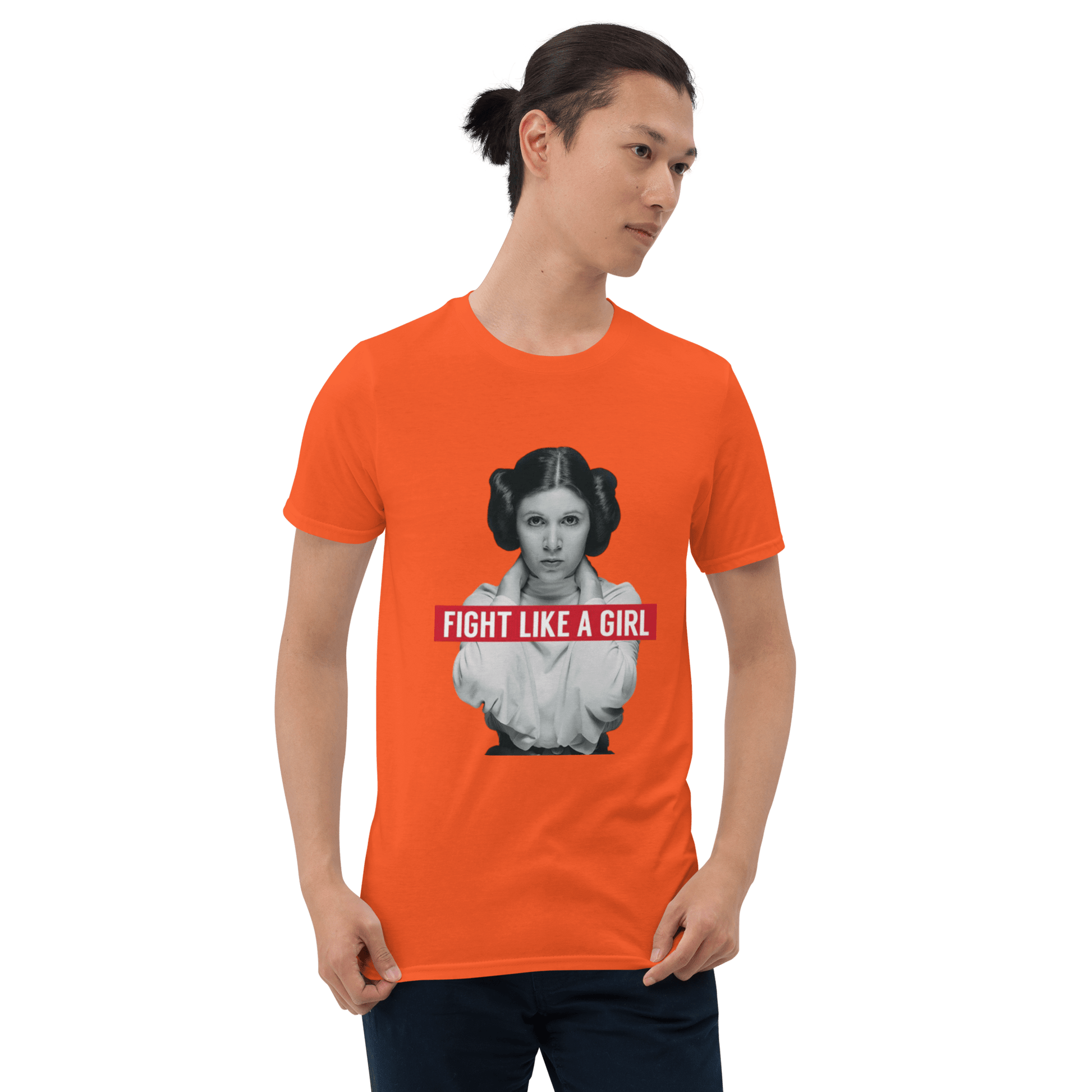 Fight Like a Girl - Princess Leia Short-Sleeve Unisex T-Shirt - Propaganda Department