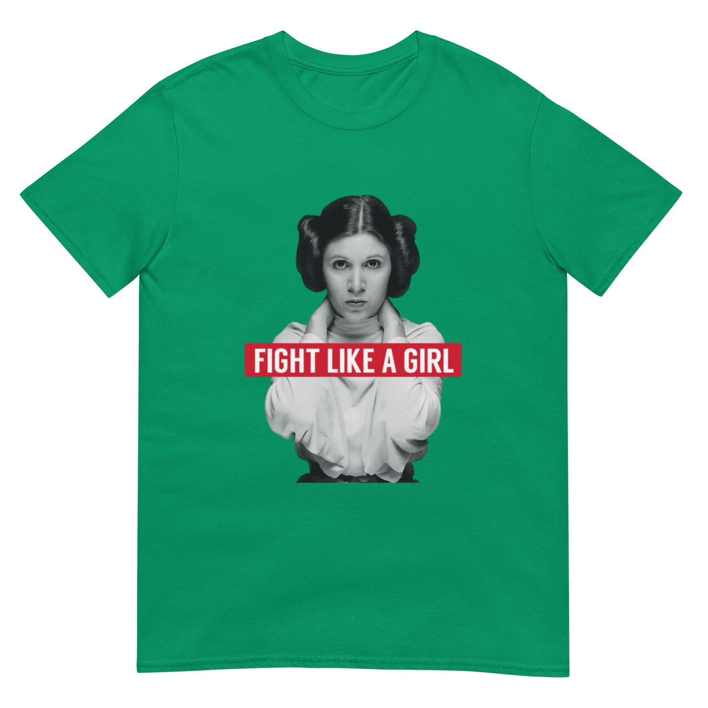 Fight Like a Girl - Princess Leia Short-Sleeve Unisex T-Shirt - Propaganda Department