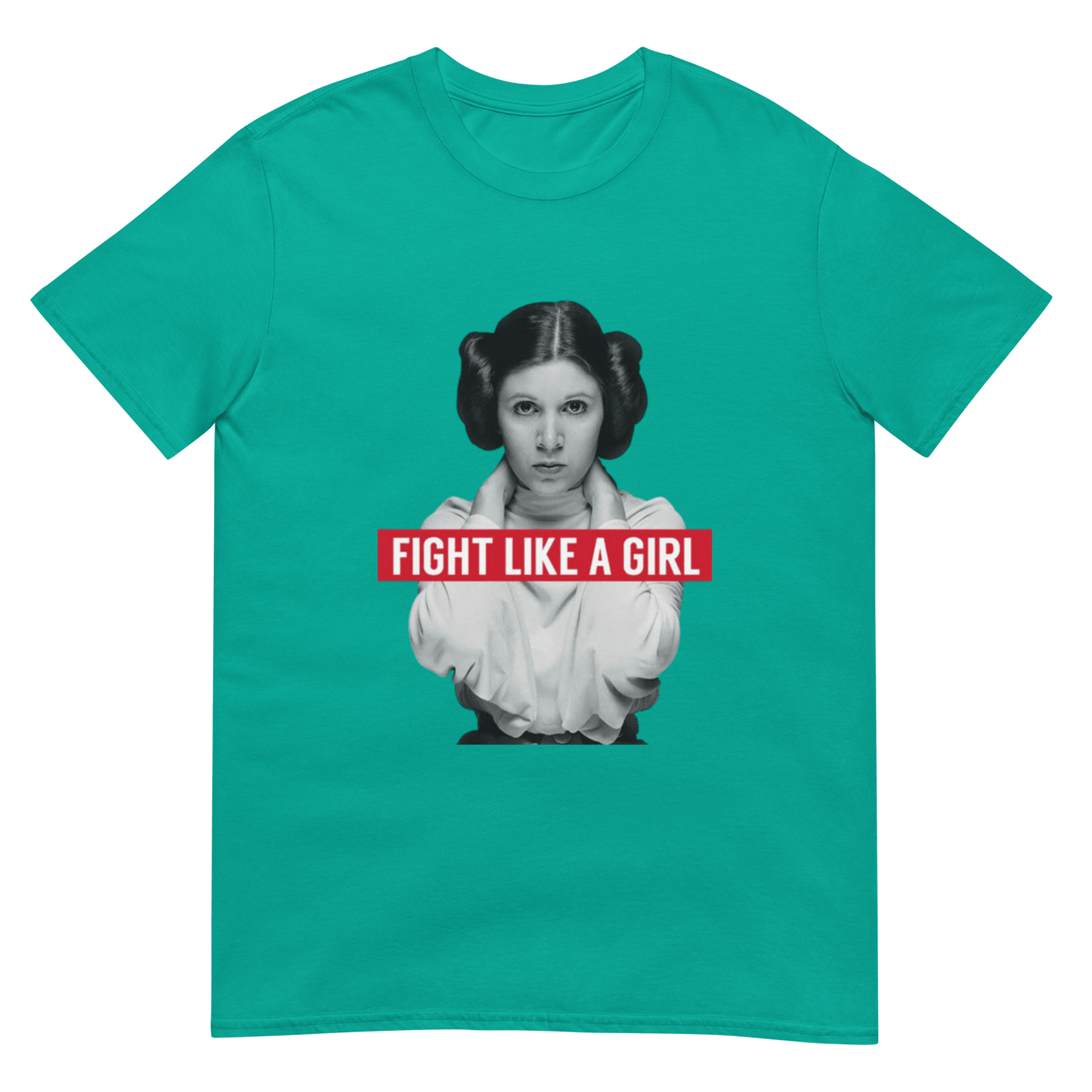 Fight Like a Girl - Princess Leia Short-Sleeve Unisex T-Shirt - Propaganda Department