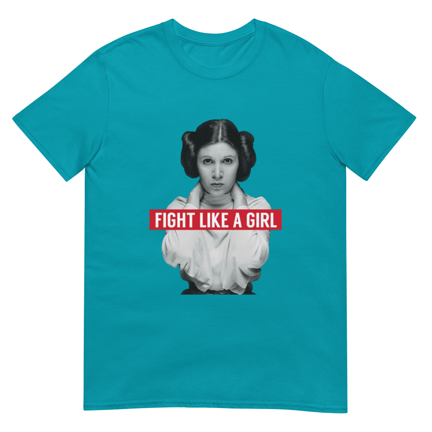 Fight Like a Girl - Princess Leia Short-Sleeve Unisex T-Shirt - Propaganda Department