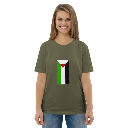 Peter Kennard Palestine 2023 Gaza Strip organic cotton t-shirt, solidarity with Palestine