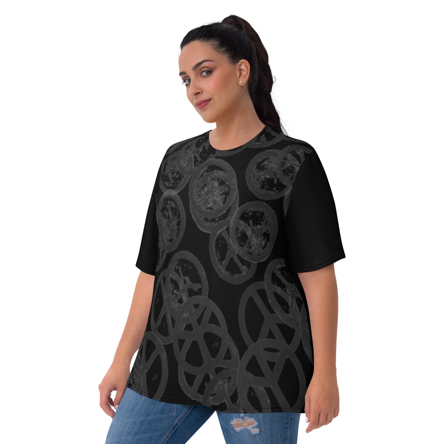 Peter Kennard Hiroshima Clock Women's T-Shirt Black - Propaganda Department