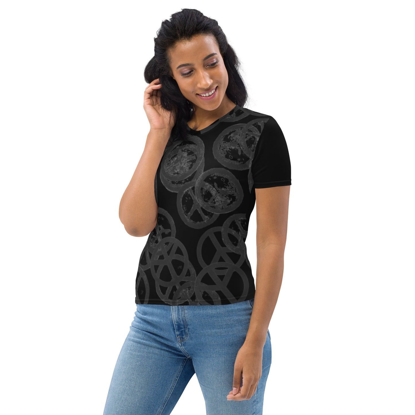 Peter Kennard Hiroshima Clock Women's T-Shirt Black - Propaganda Department
