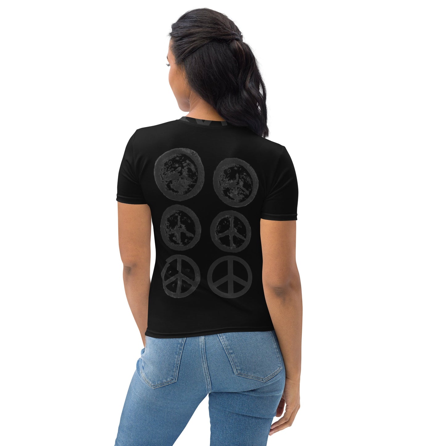 Peter Kennard Hiroshima Clock Women's T-Shirt Black - Propaganda Department