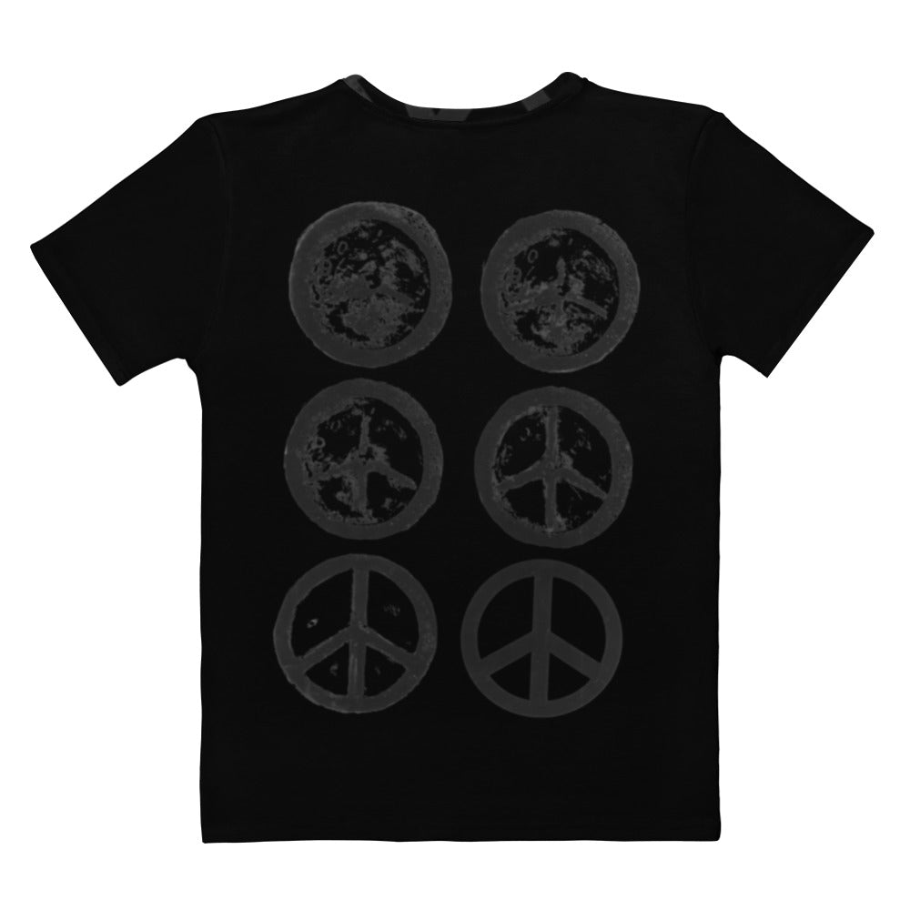 Peter Kennard Hiroshima Clock Women's T-Shirt Black - Propaganda Department