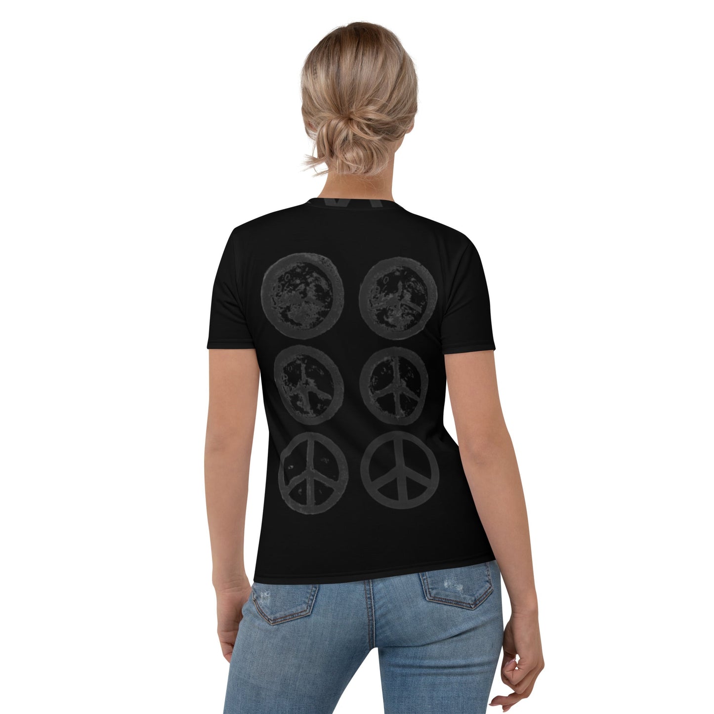 Peter Kennard Hiroshima Clock Women's T-Shirt Black - Propaganda Department