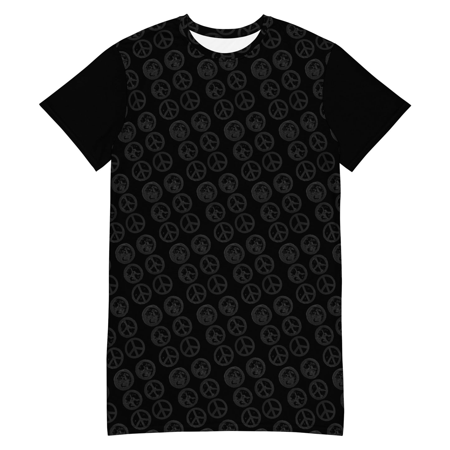 Peter Kennard Hiroshima Clock Black T-Shirt Dress - Propaganda Department
