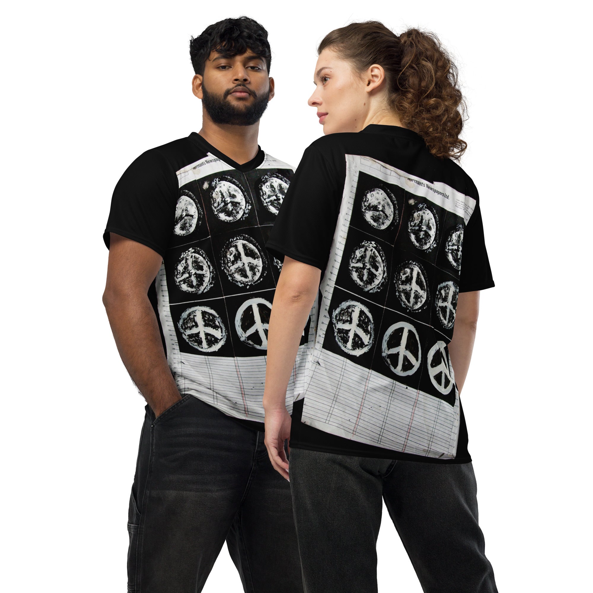 Peter Kennard Hiroshima Clock Unisex Sports Jersey - Propaganda Department