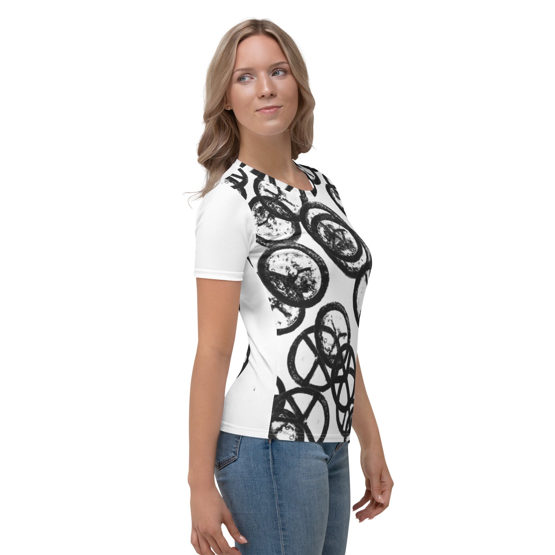 Hiroshima Clock - White All - Over Print Women's T-shirt - Propaganda Department