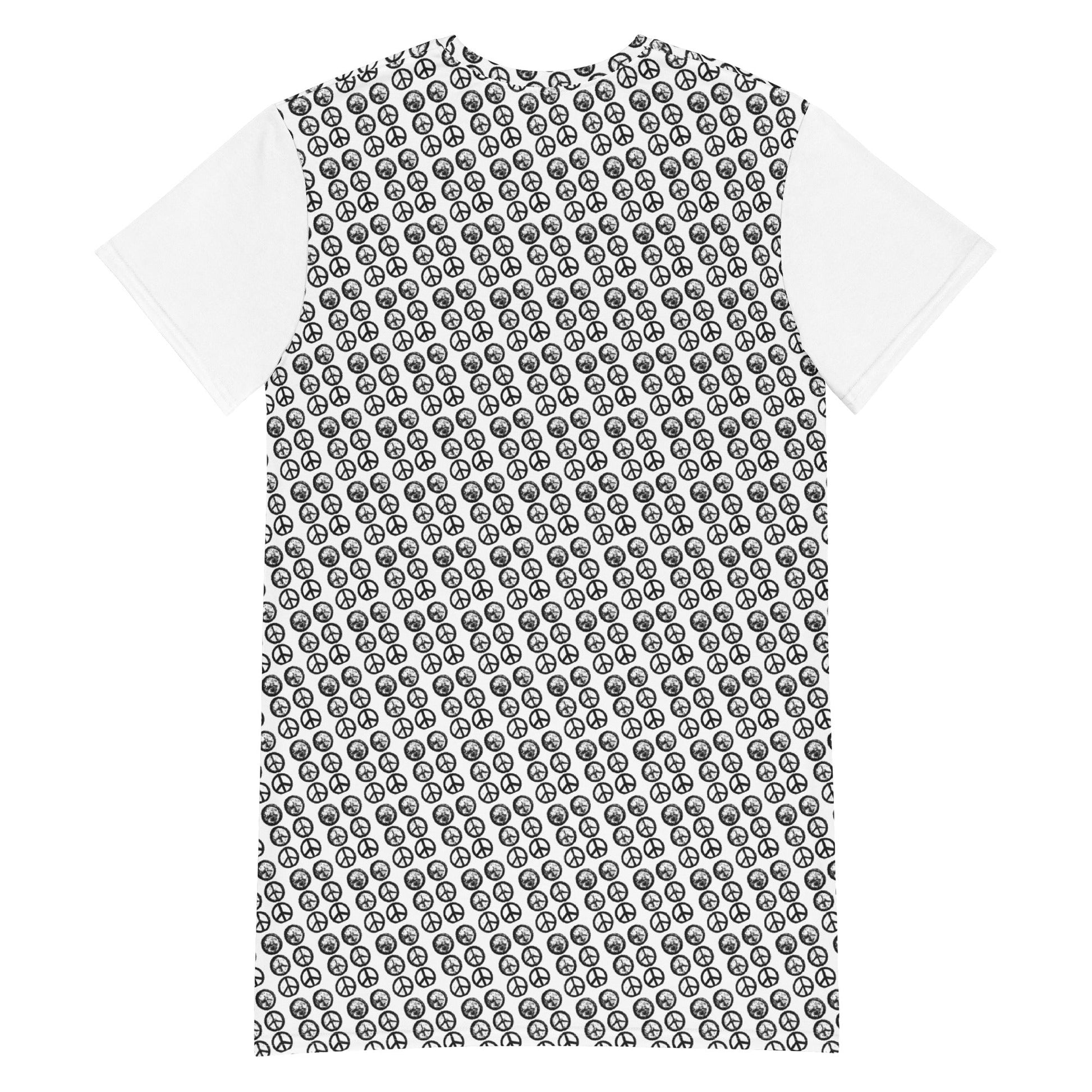 Hiroshima Clock White T-Shirt Dress - Propaganda Department