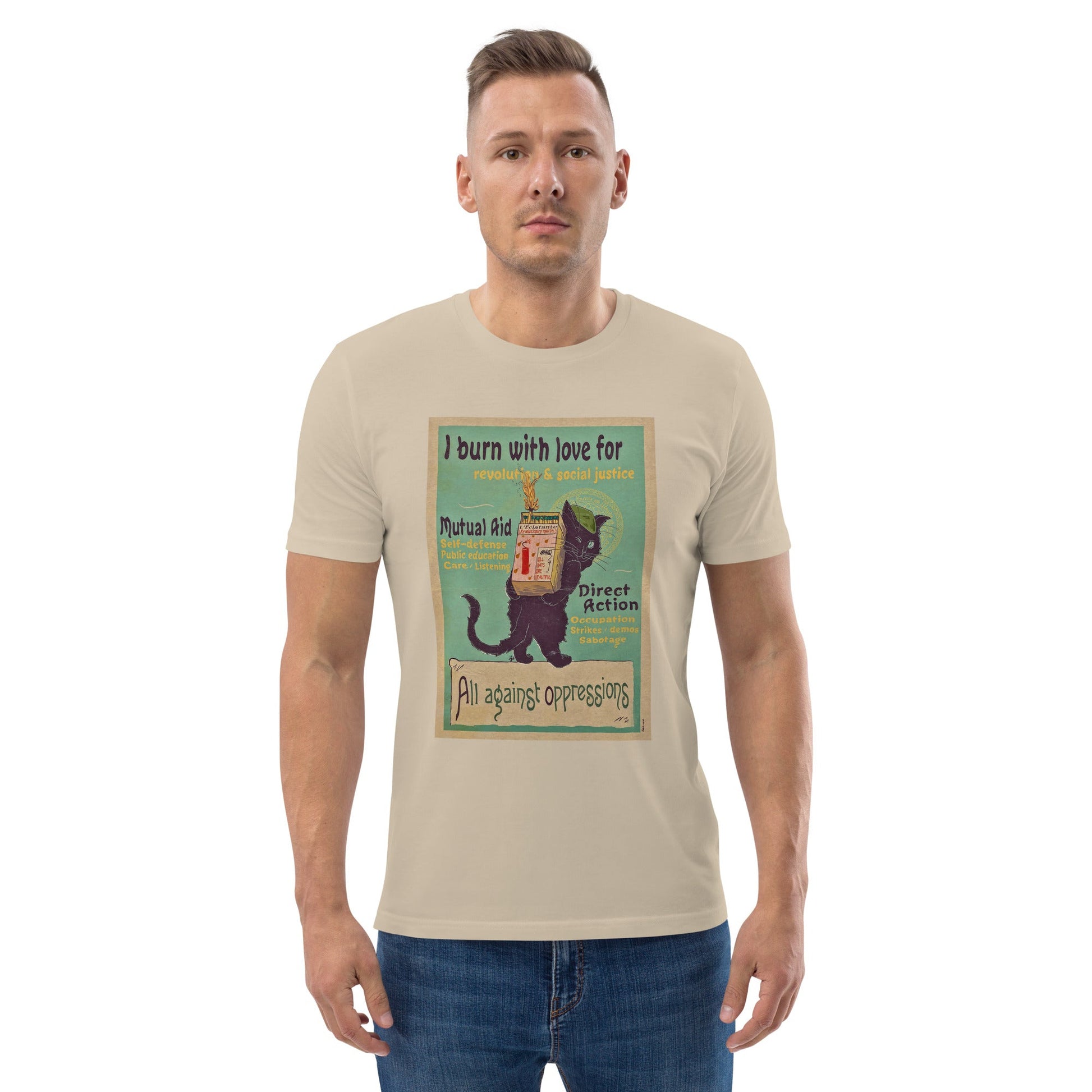 I Burn With Love - Unisex organic cotton t-shirt - Propaganda Department