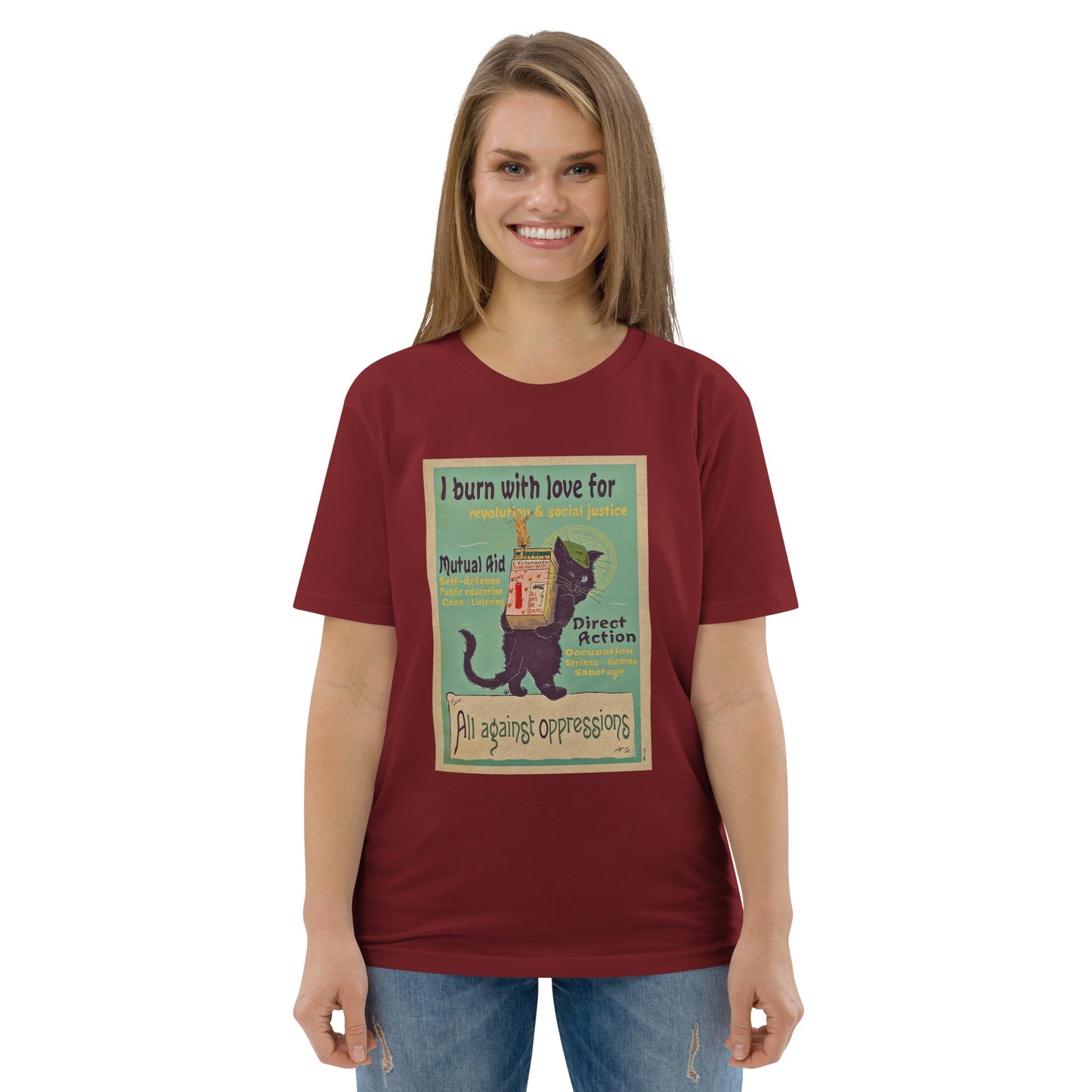 I Burn With Love - Unisex organic cotton t-shirt - Propaganda Department