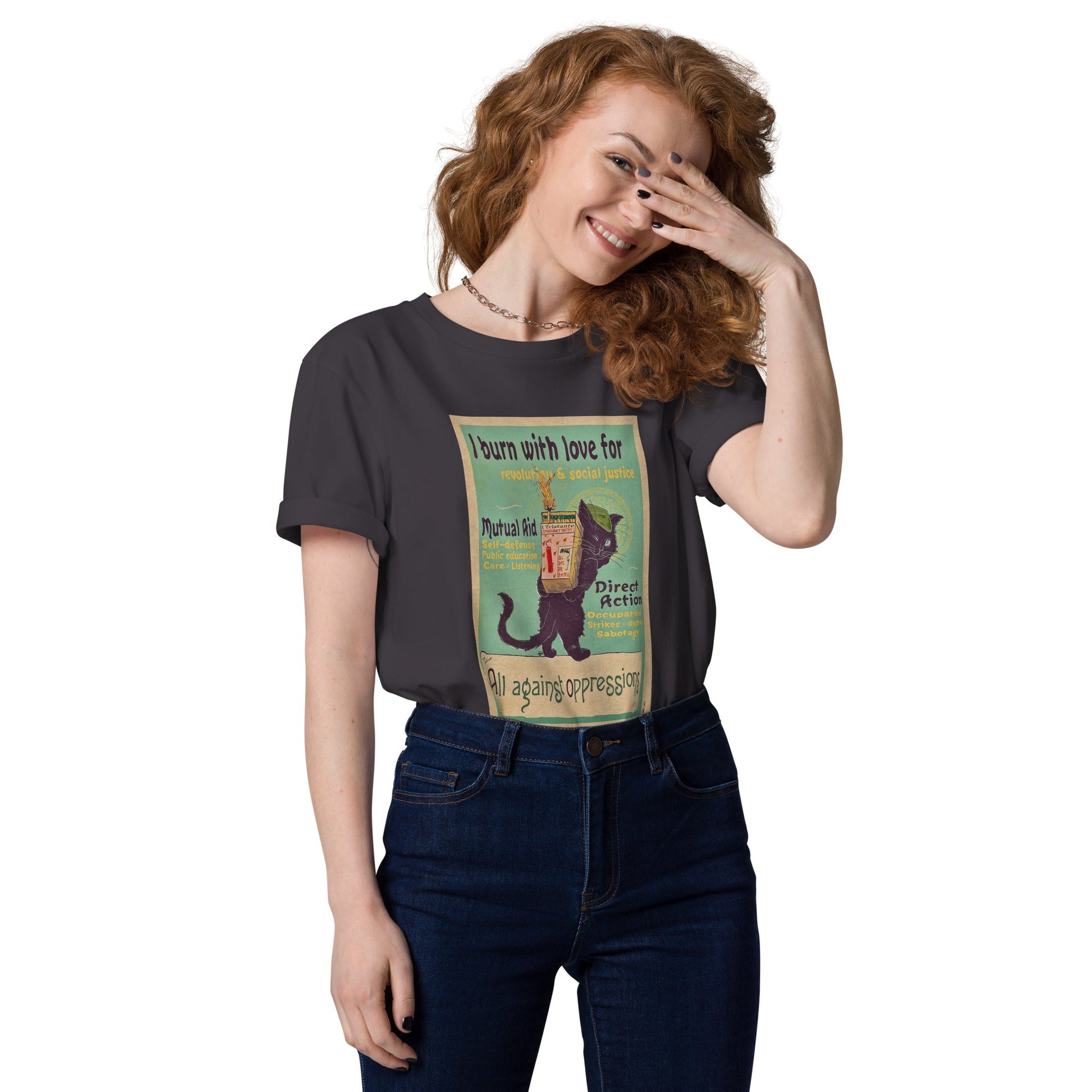 I Burn With Love - Unisex organic cotton t-shirt - Propaganda Department