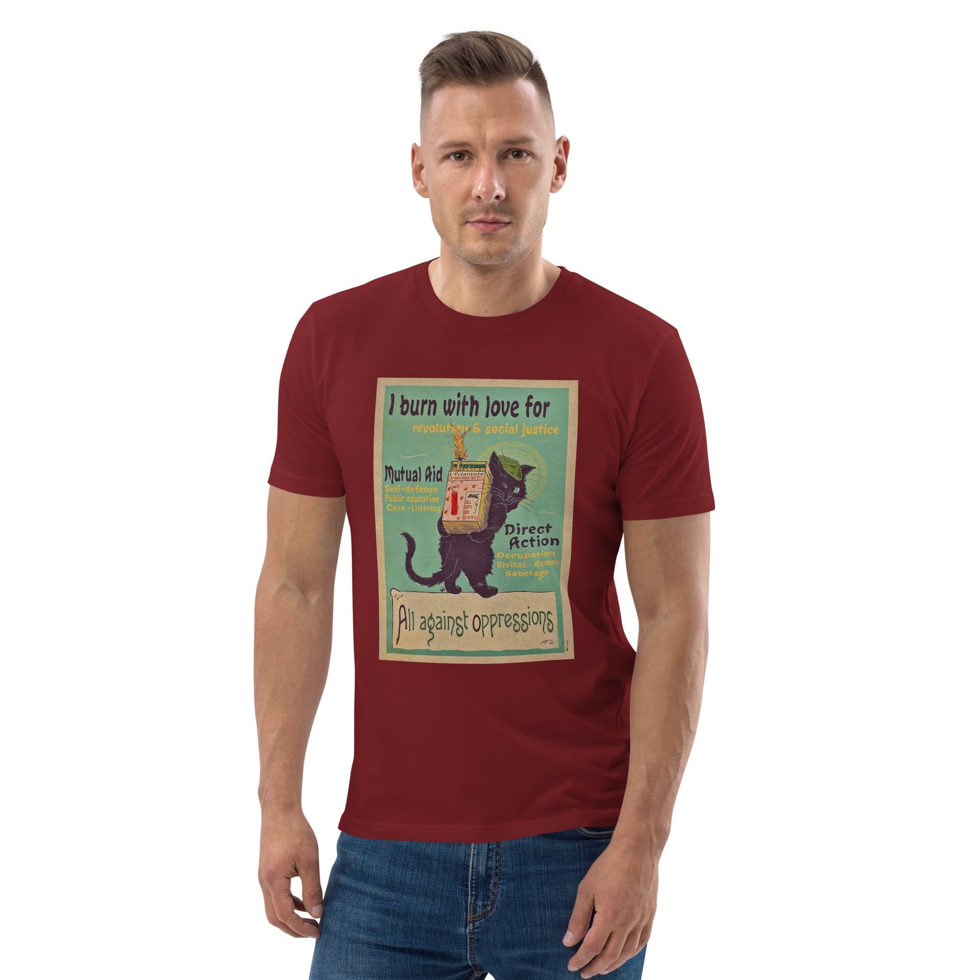 I Burn With Love - Unisex organic cotton t-shirt - Propaganda Department