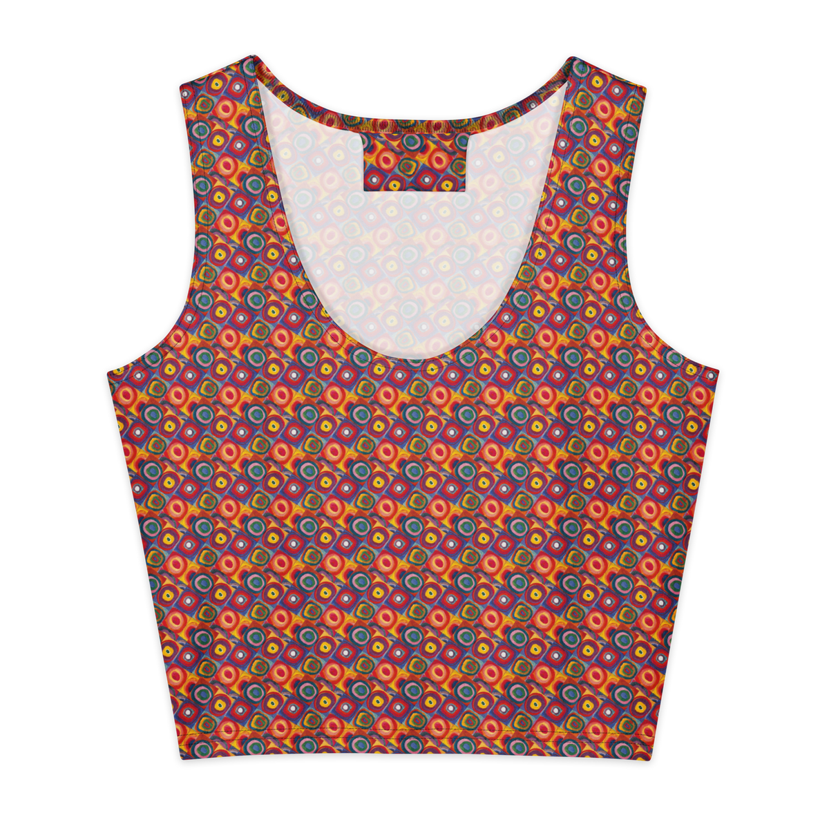 Kandinsky Abstract Art Women's Cotton Crop Top